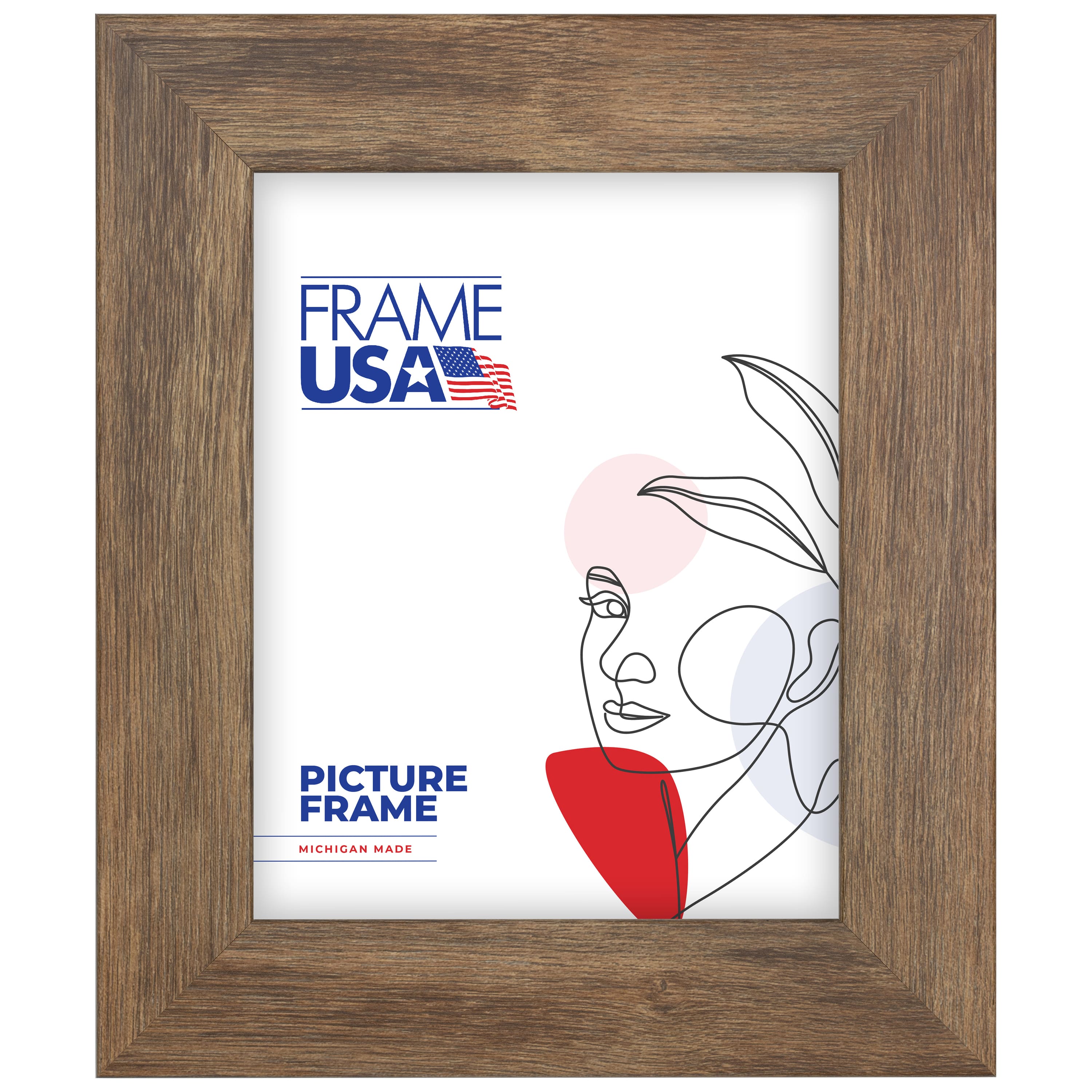 Frame USA Corporate Wide Brown Barnwood Single Image Picture Frame