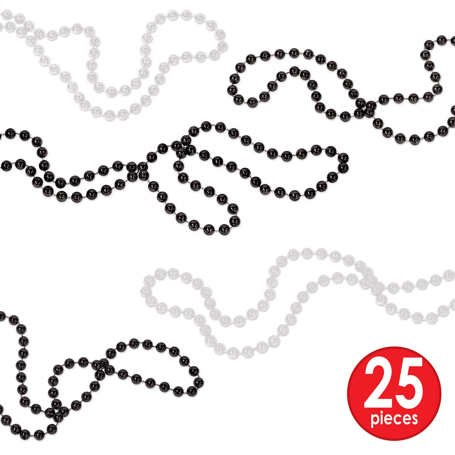 Beistle Black & White New Year Chicago Swing Party Favor Kit for 50