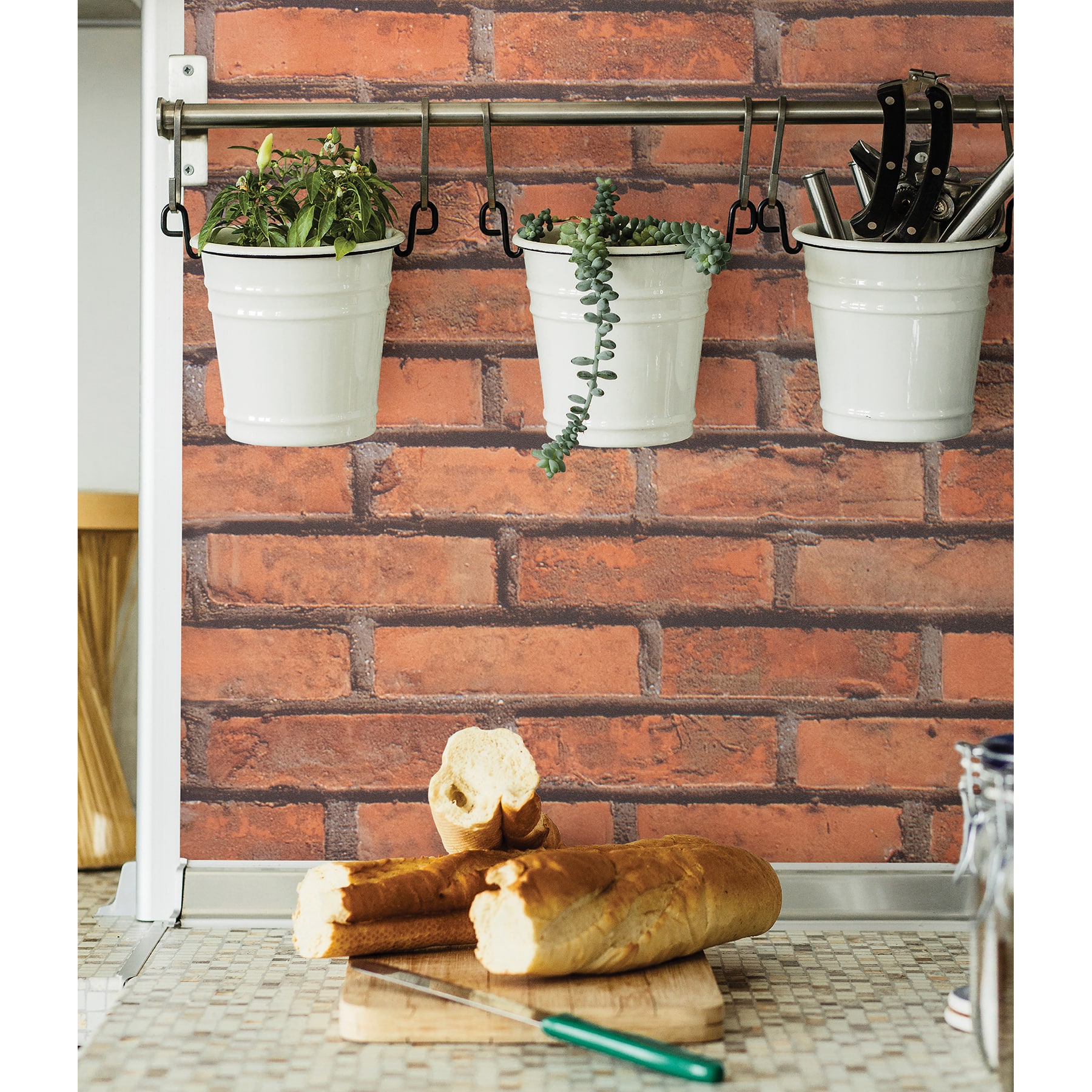 Fablon Brick Wall Adhesive Film, 2ct.