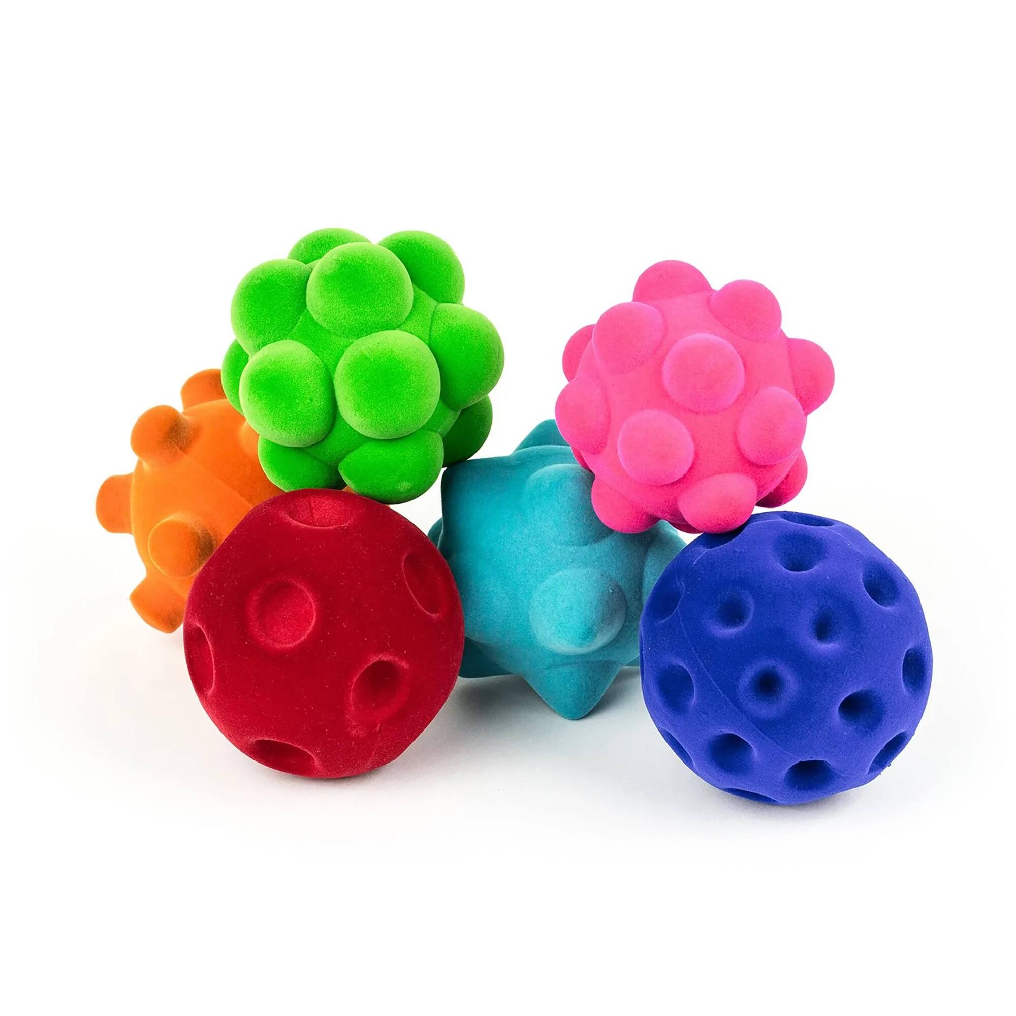 Rubbabu 3" Sensory Bouncy Ball Set