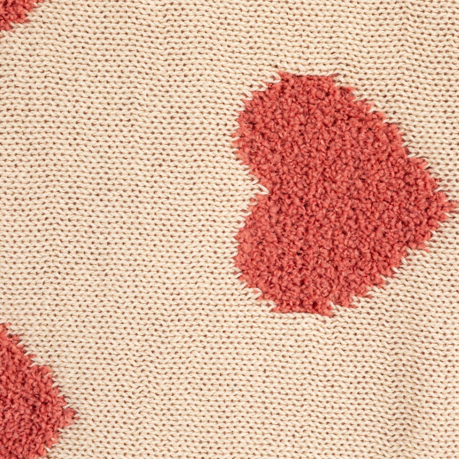 Hello Honey® Pink & White Hearts Cotton Knit Chenille Baby Blanket