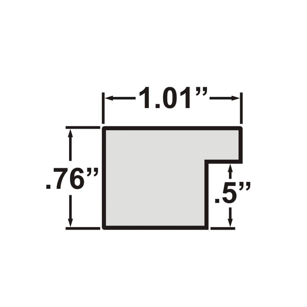 Craig Frames Essentials Mystic Satin Black Picture Frame