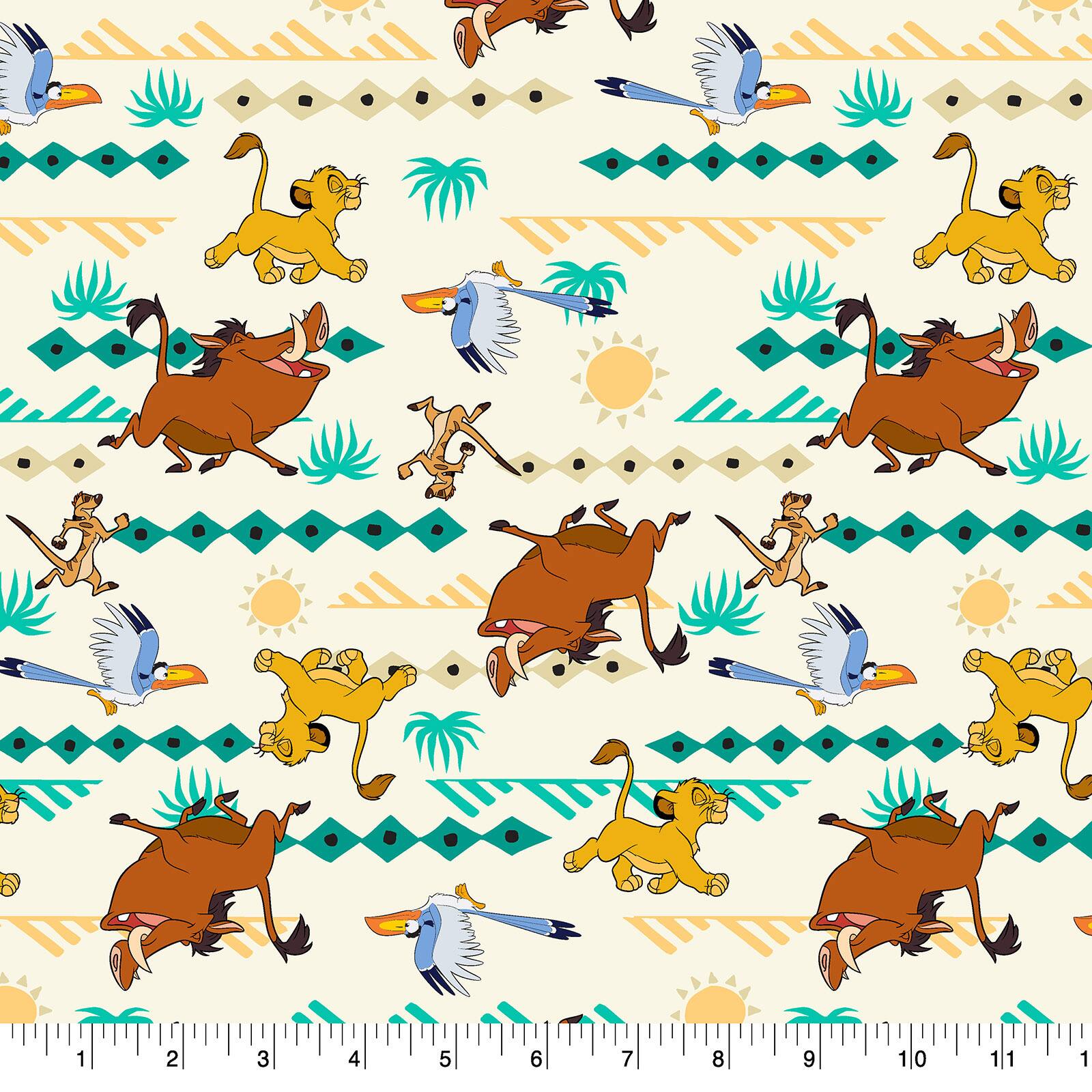 Disney® The Lion King Simba Geometric Cotton Fabric
