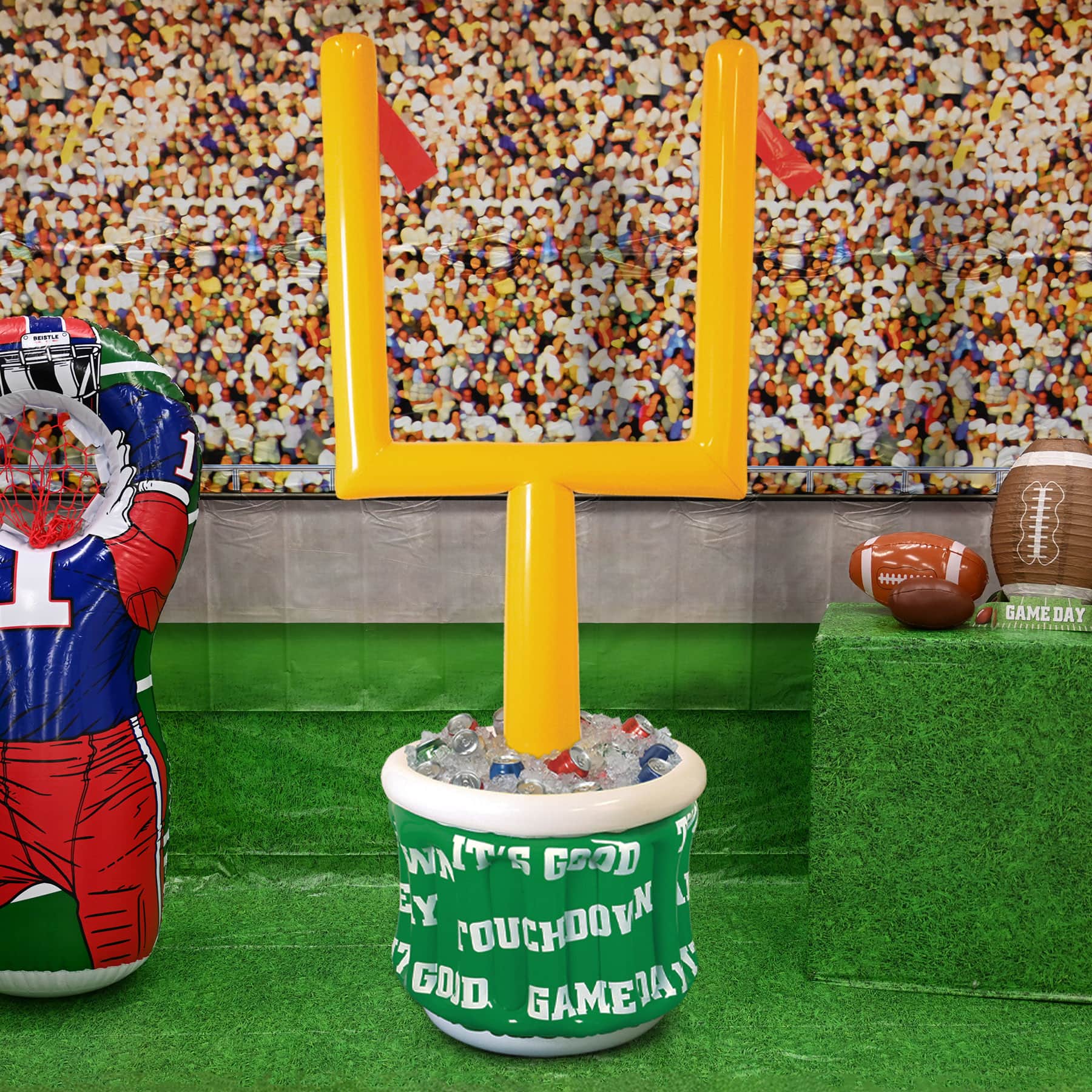 Beistle Inflatable Goal Post Cooler with Football