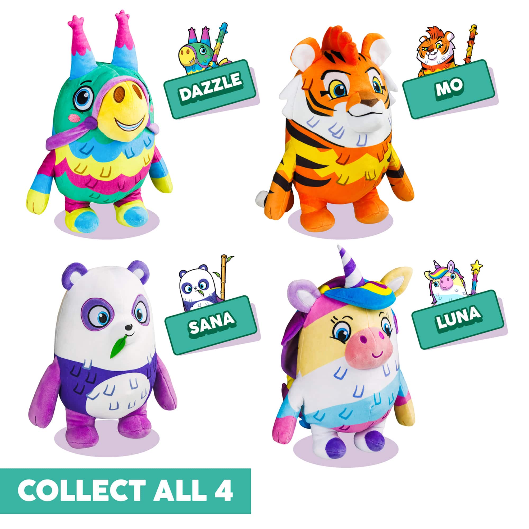 Piñata Smashlings 12" Dazzle The Donkey Huggable Plush Series 1