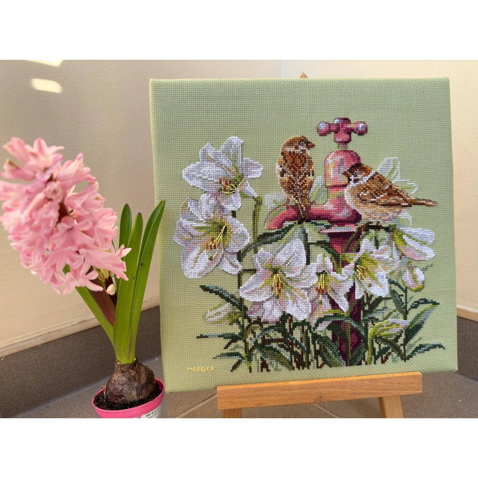 Merejka Among the Lilies Counted Cross Stitch Kit