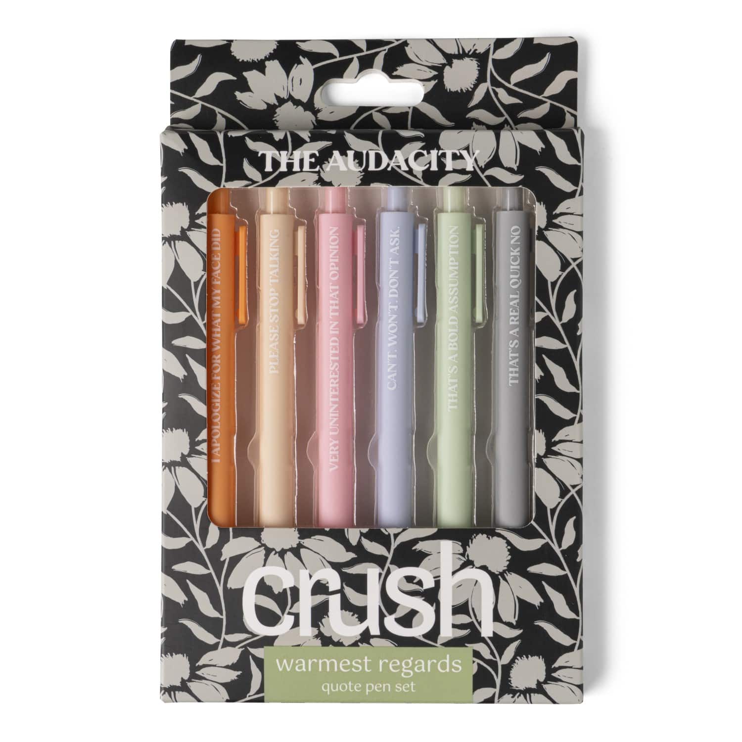 Assorted Crush™ Warmest Regards Quote Pen Set, 6pc.