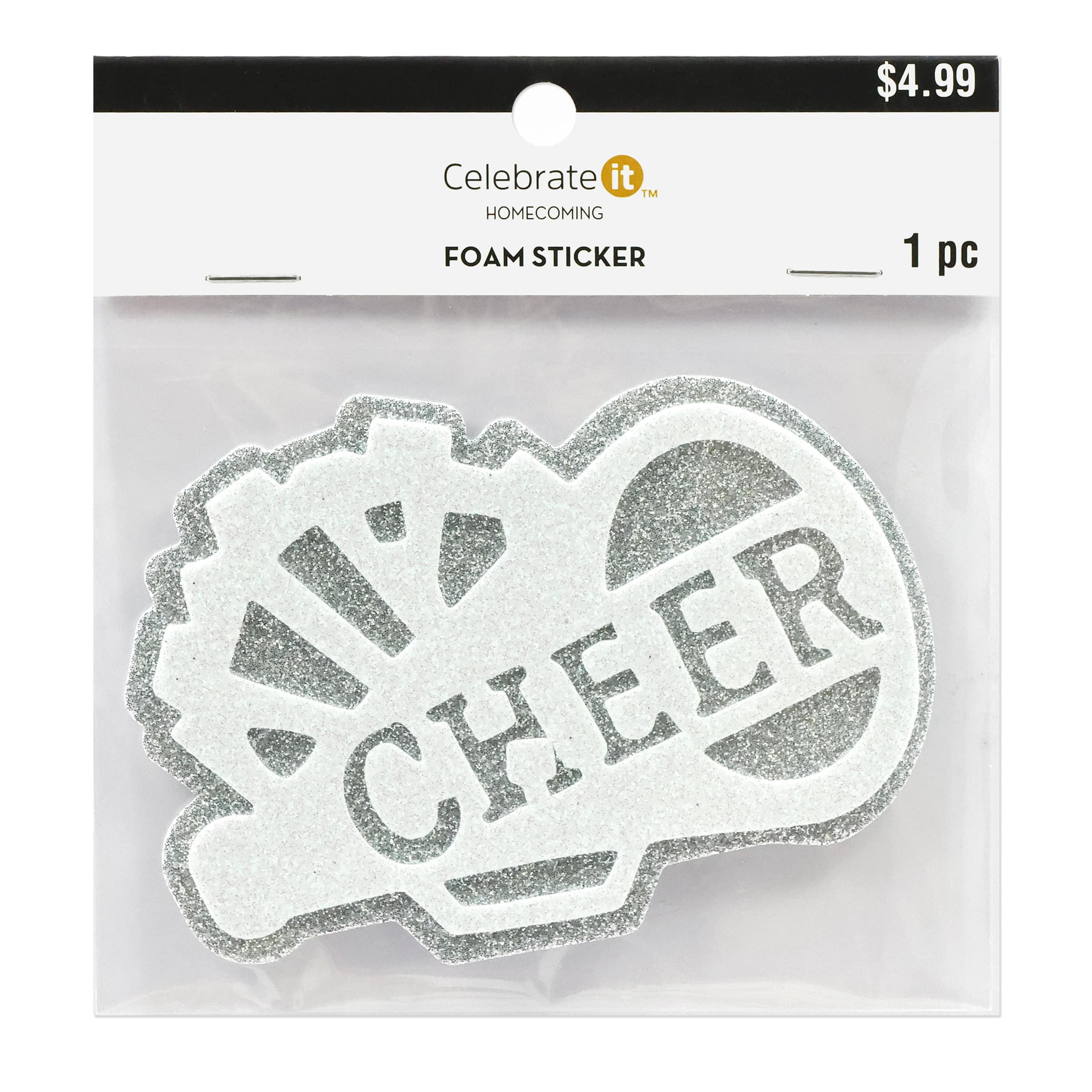 Glitter Cheer Foam Sticker by Celebrate It