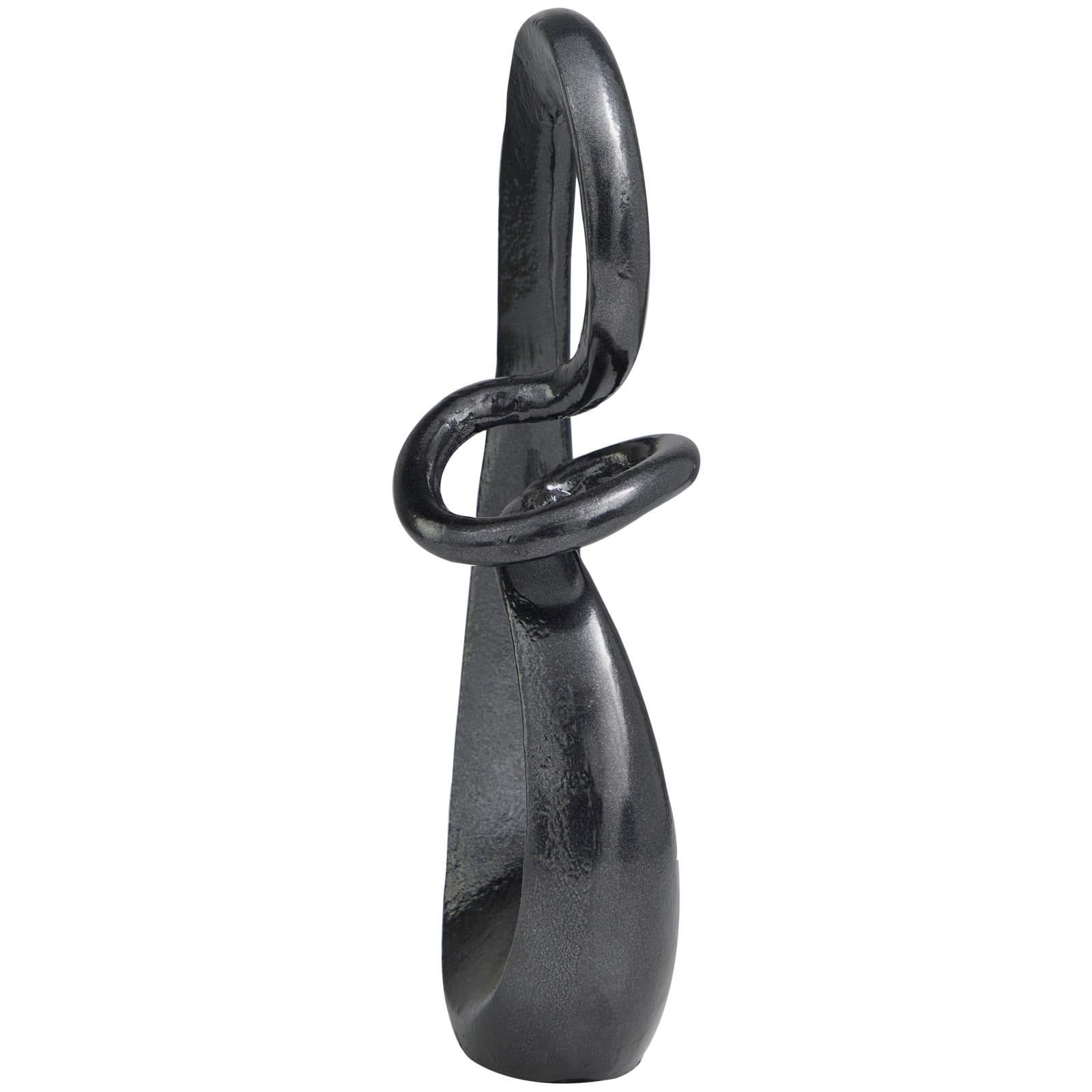 13" Contemporary Swirl Aluminum Sculpture