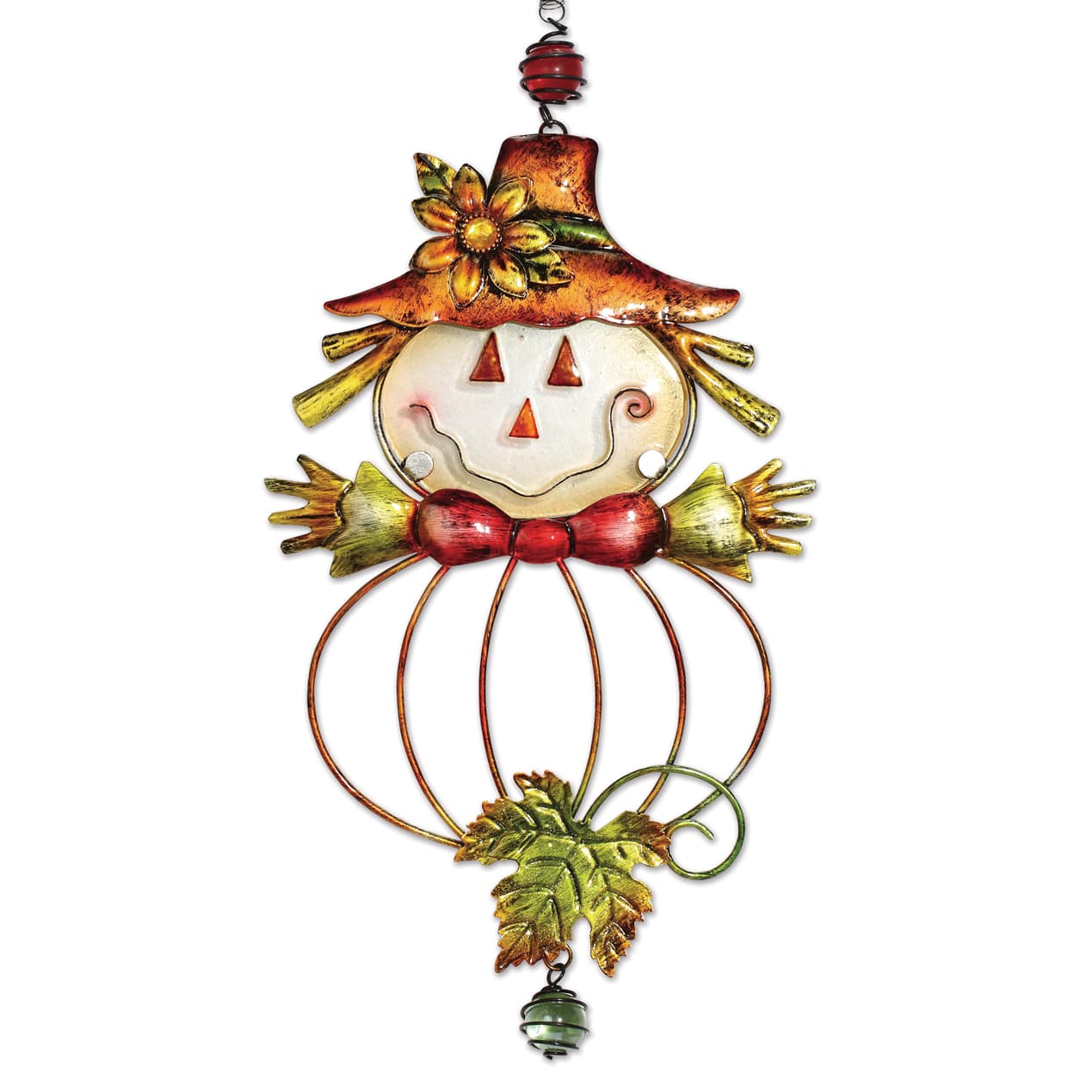 Sunset Vista Designs® 24.75" Whimsical Fall Scarecrow Bouncy Décor