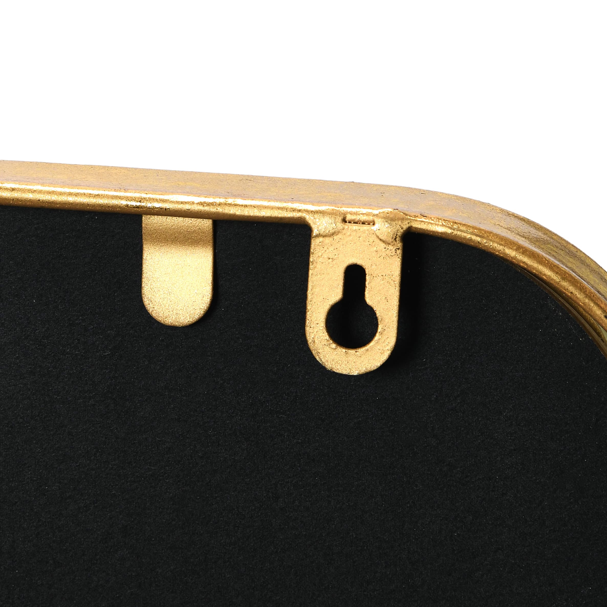 Hello Honey® Gold Finish Rounded Edge Square Metal Framed Wall Mirror