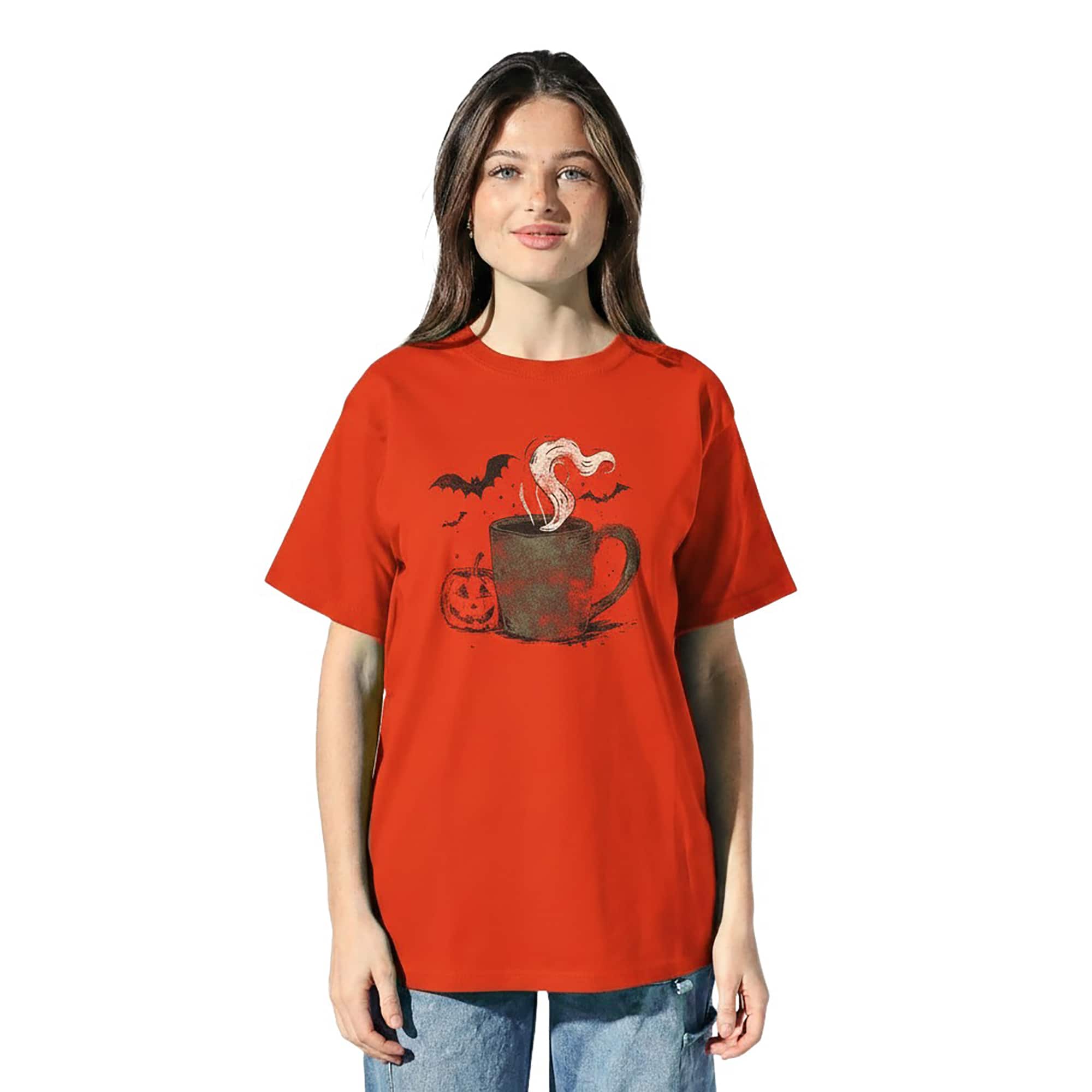 Spooky Coffee Adult T-Shirt