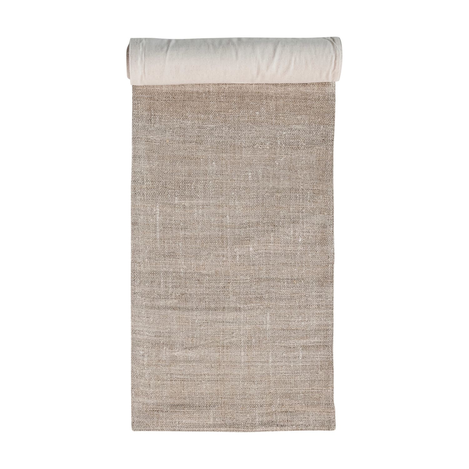 Hello Honey® 72" Natural Woven Hemp Fiber & Cotton Rectangle Table Runner