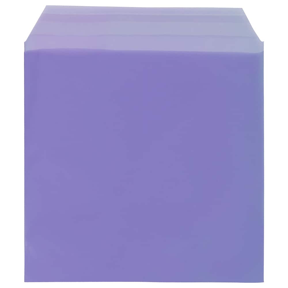 JAM Paper Purple Cello Sleeves With Self Adhesive Closure, 100ct.