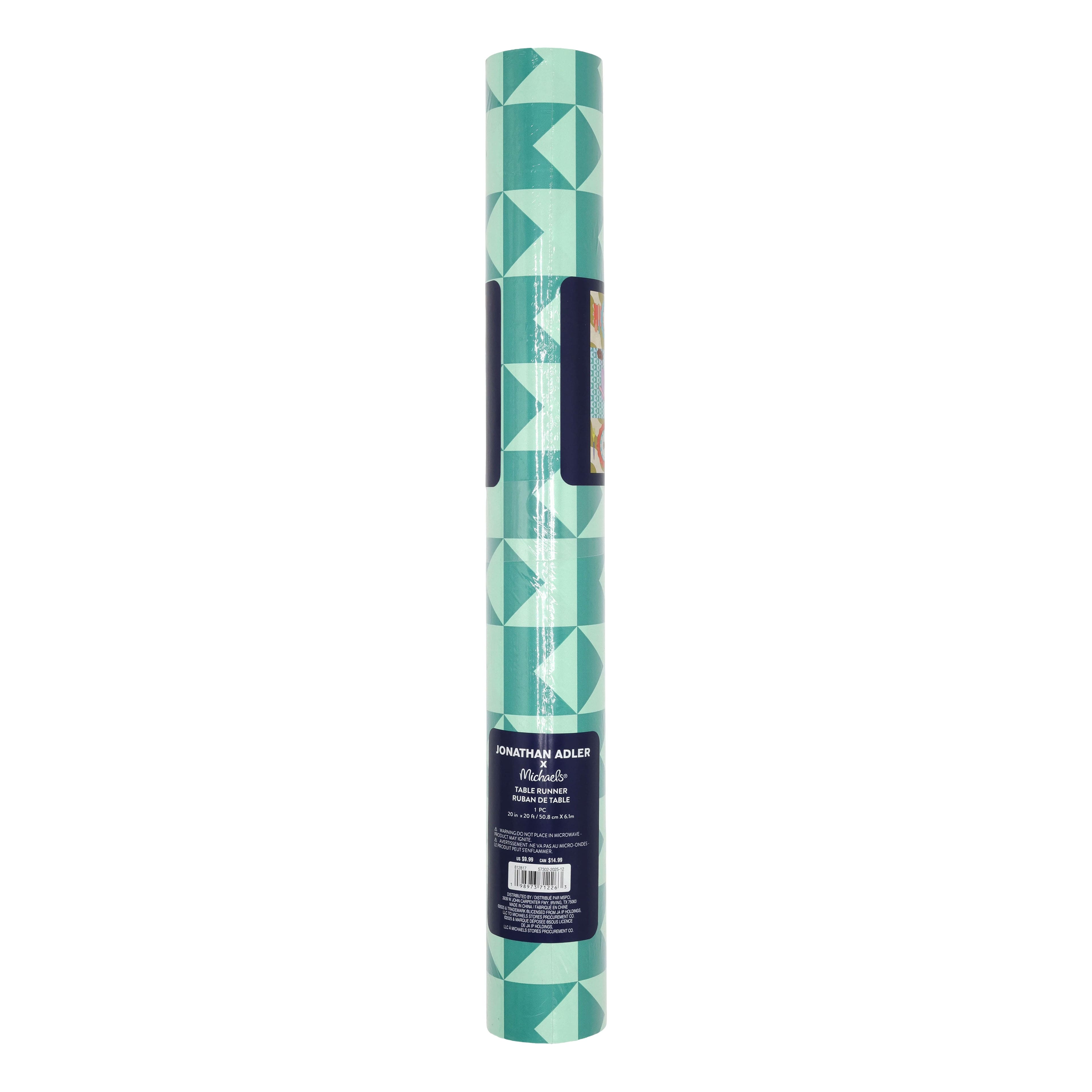 Jonathan Adler x Michaels 20" x 20ft. Teal Paper Table Runner