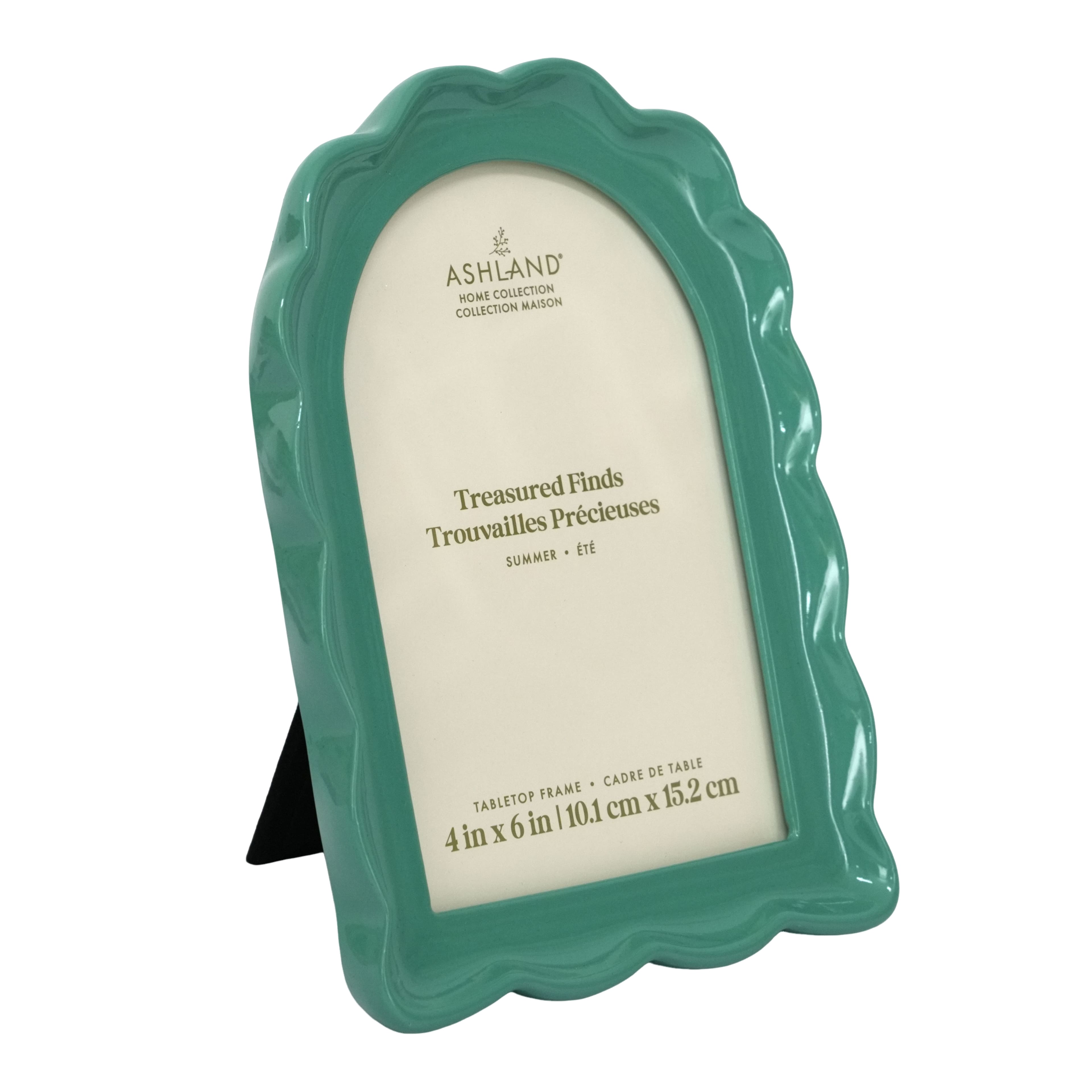 4" x 6" Green Wavy Arch Tabletop Frame, Treasured Finds by Ashland®