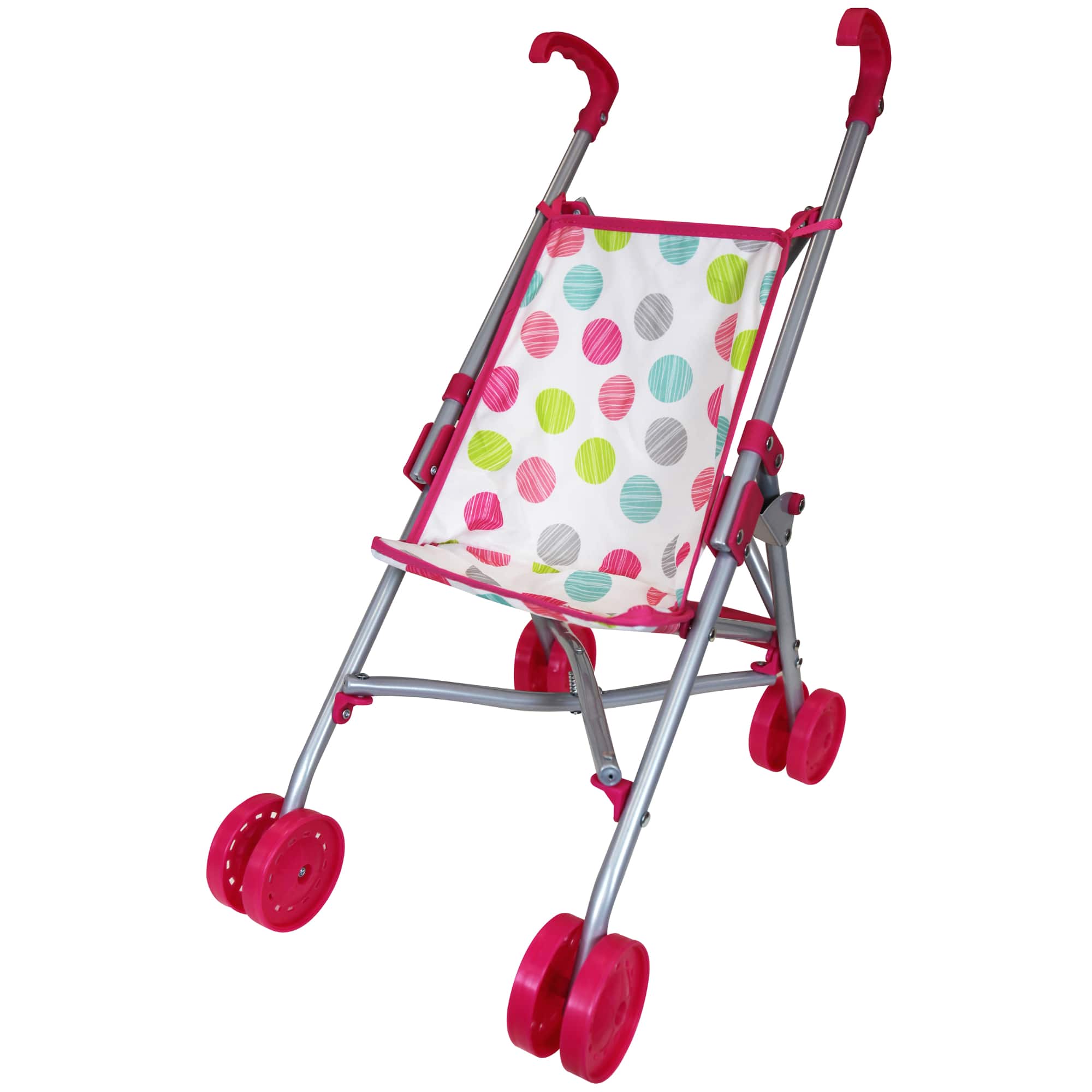 Lissi Dolls 12" Twin Baby Dolls with Twin Jogger Stroller