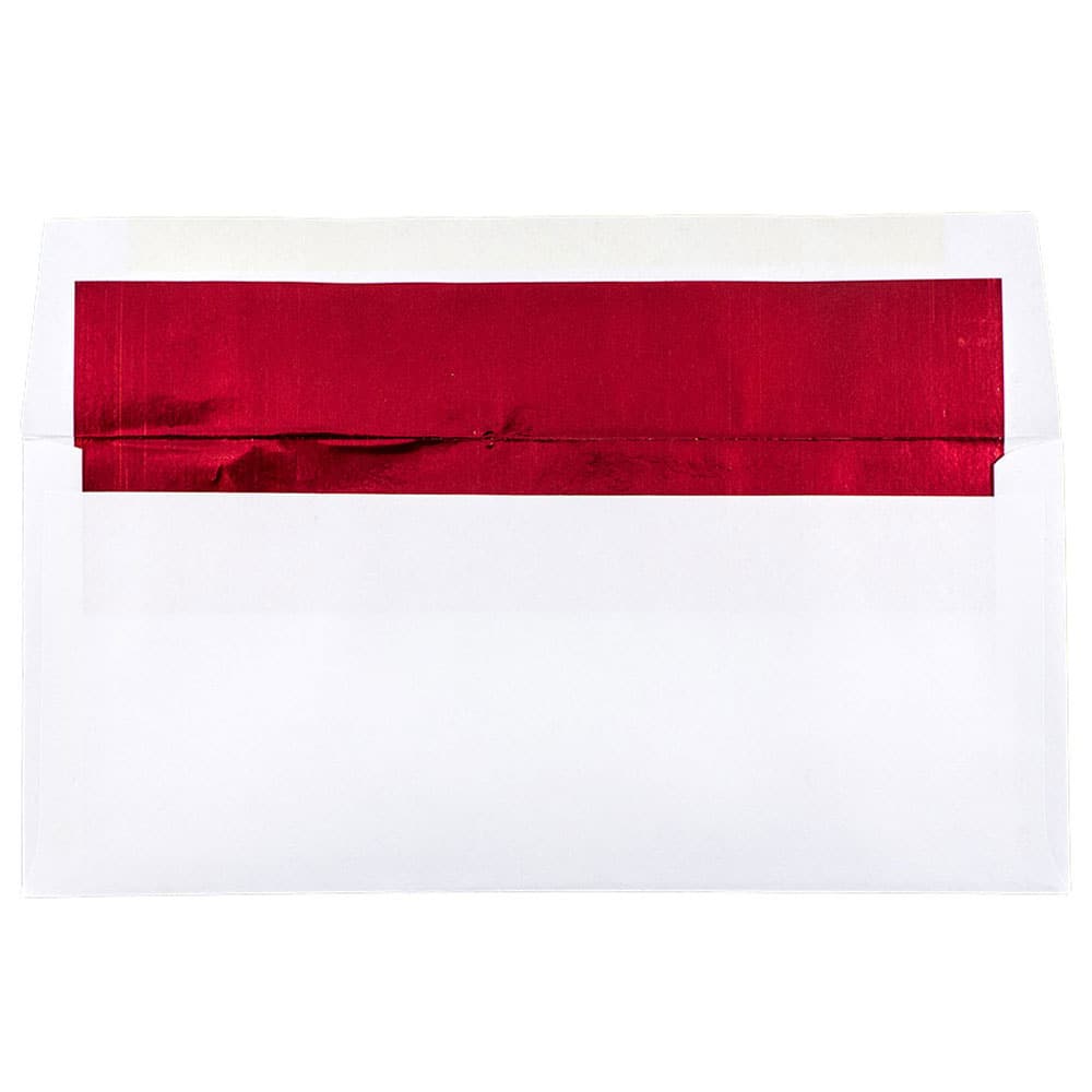 JAM Paper 4" x 9.5" Foil Lined Business Envelopes