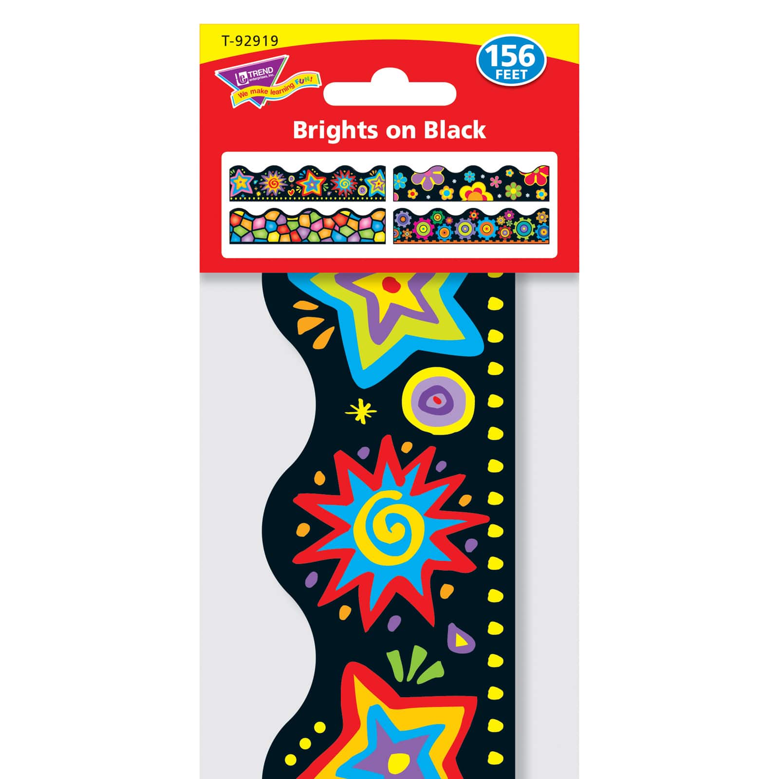 Terrific Trimmers® Brights on Black Variety Pack, 156ft.