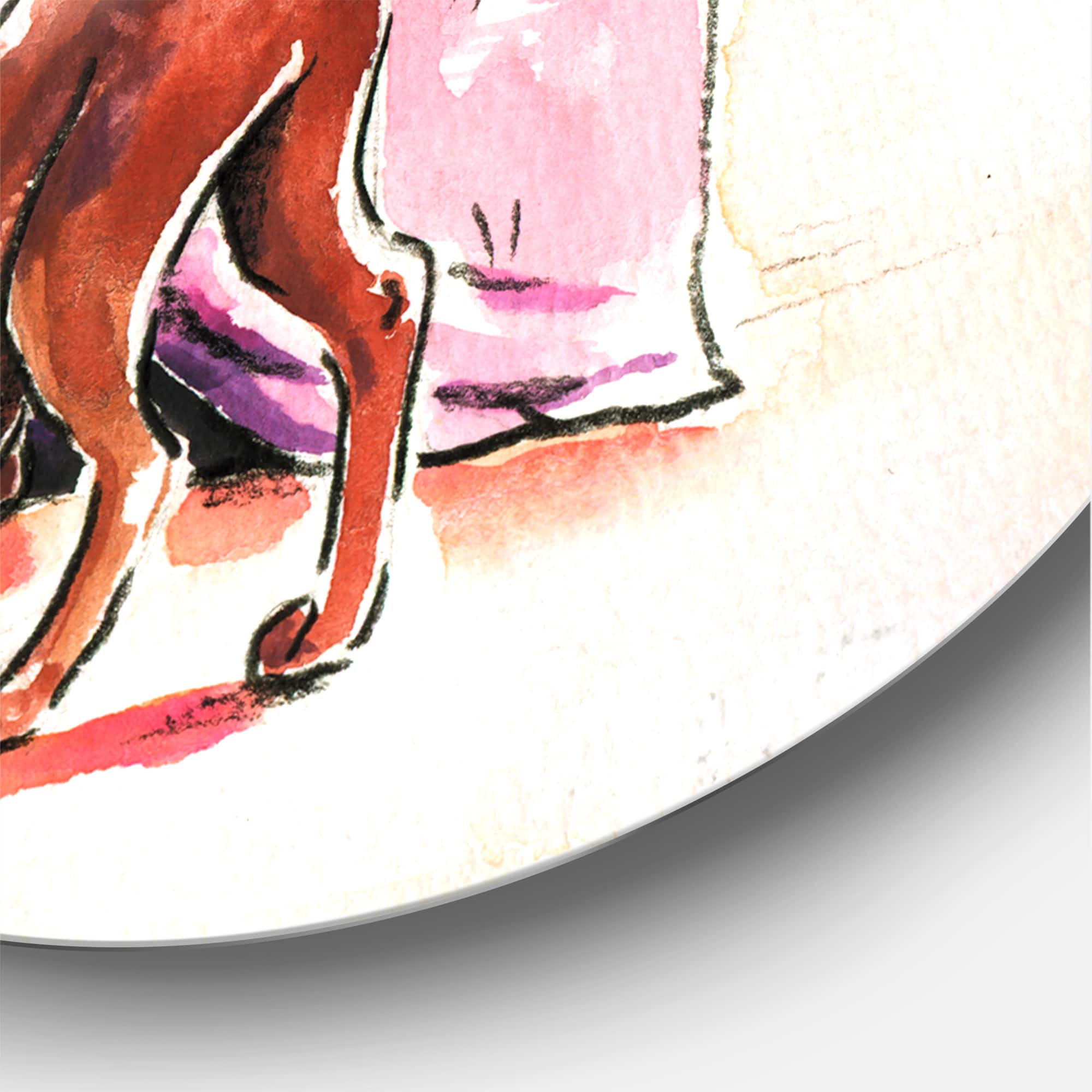 Designart - Brown Dog Looking Under the Bed