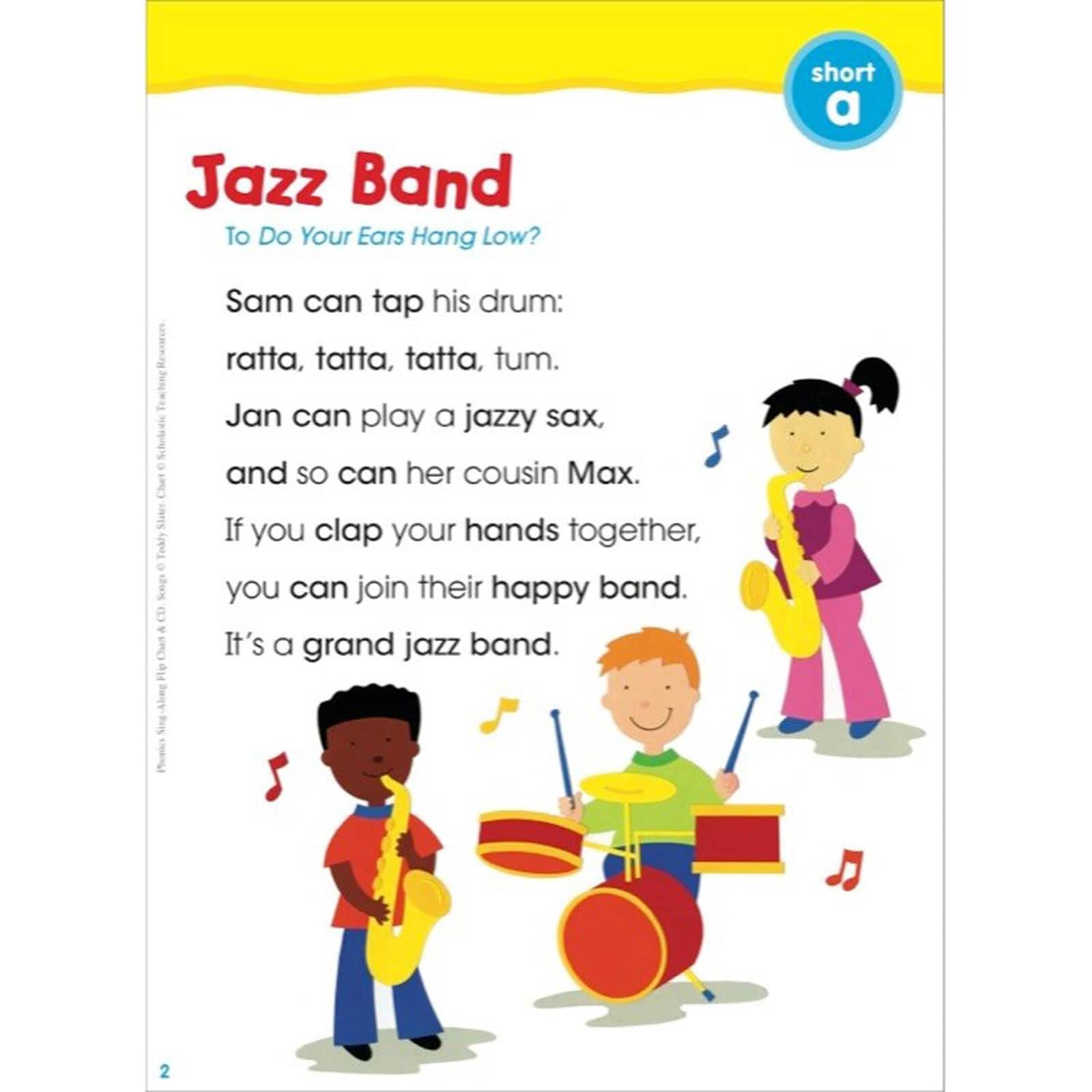 Scholastic® Teaching Resources Phonics Sing-Along Flip Chart & CD