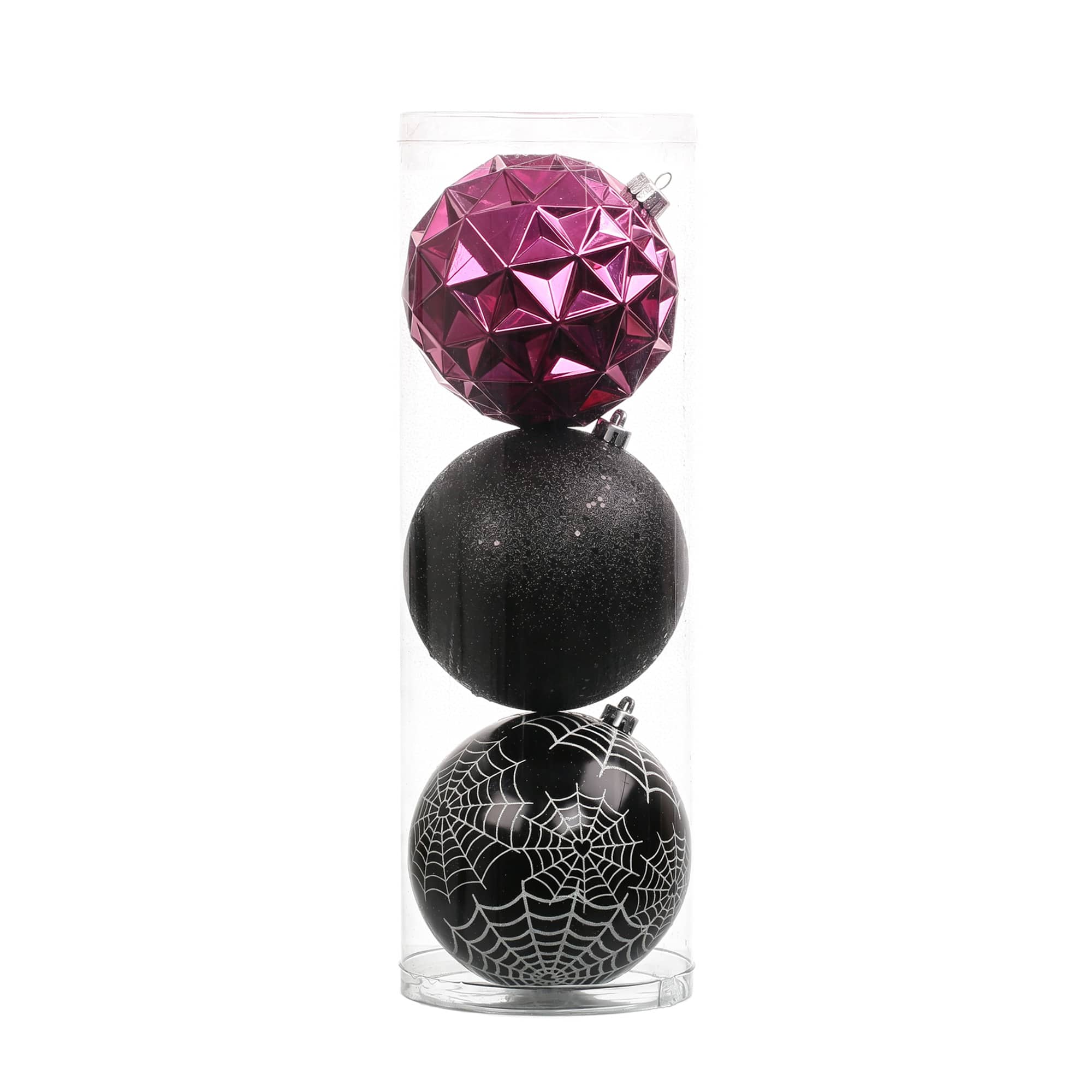 3 Pack 4.72" Pink & Black Halloween Ornaments by Ashland®