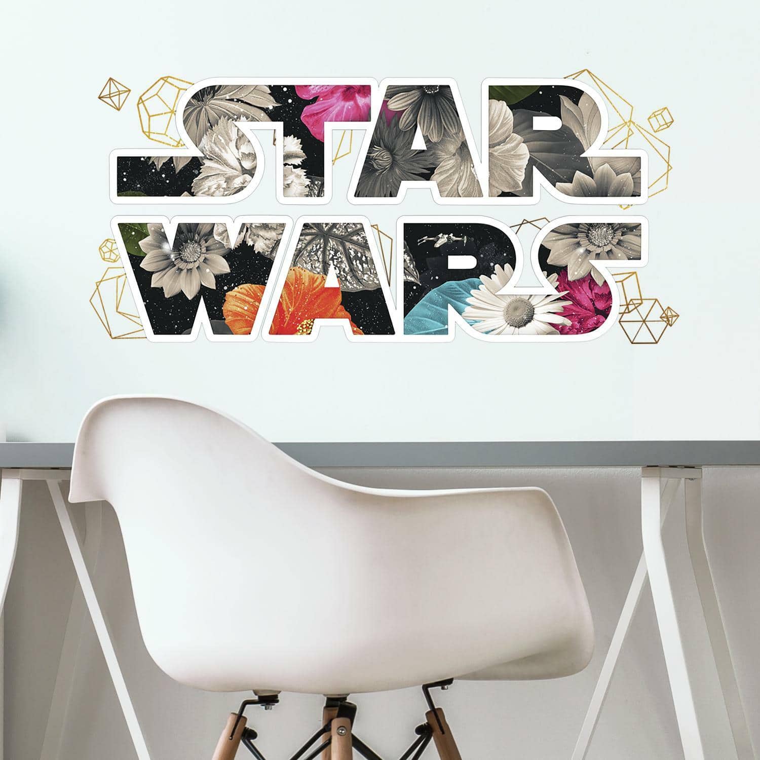 RoomMates Star Wars Floral Logo Peel & Stick Giant Wall Decals