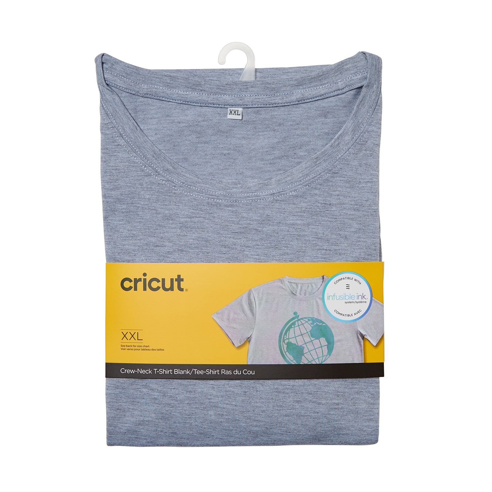Cricut® Gray Unisex Crew Neck T-Shirt Blank