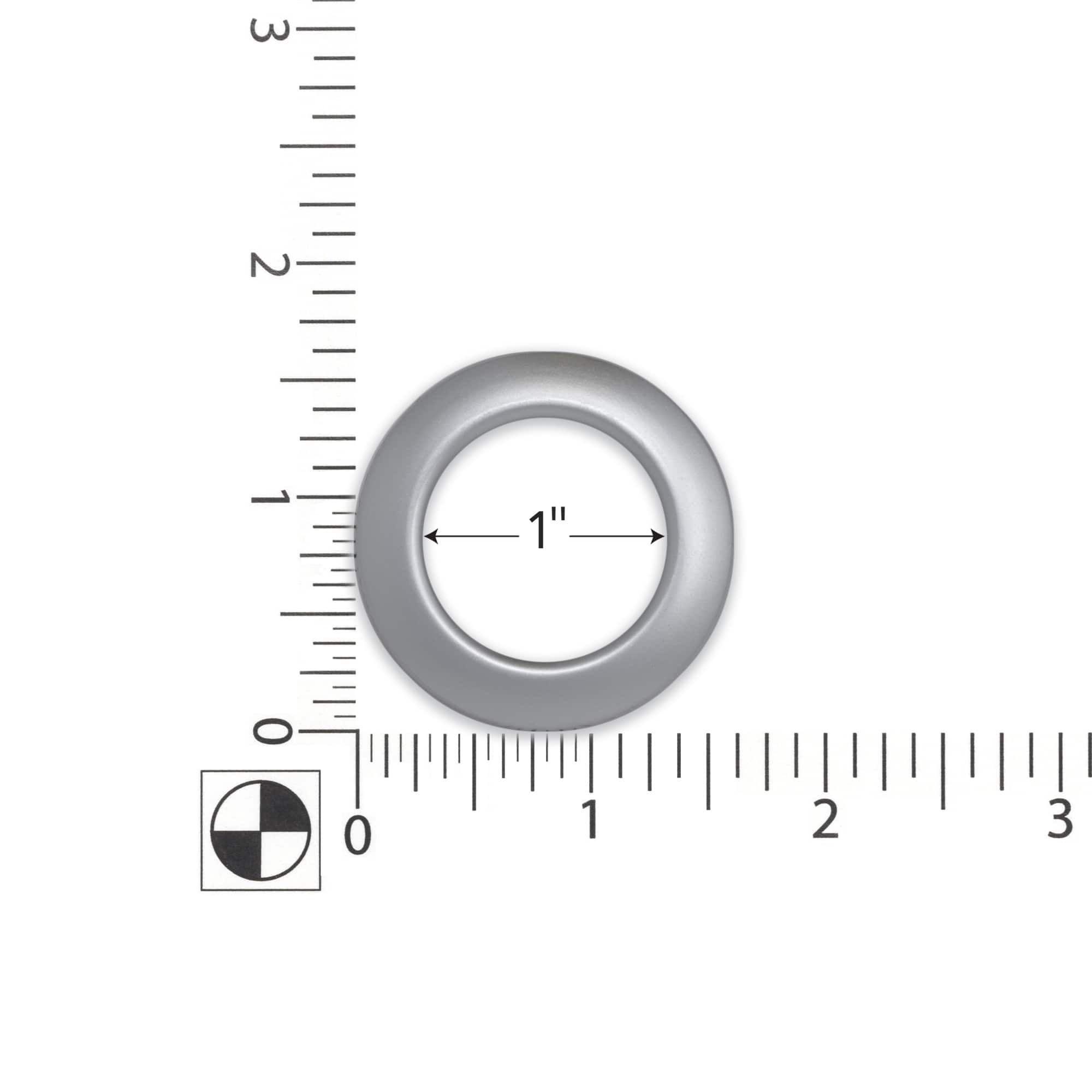 Dritz® Home Brushed Silver 1" Curtain Grommets, 8ct.