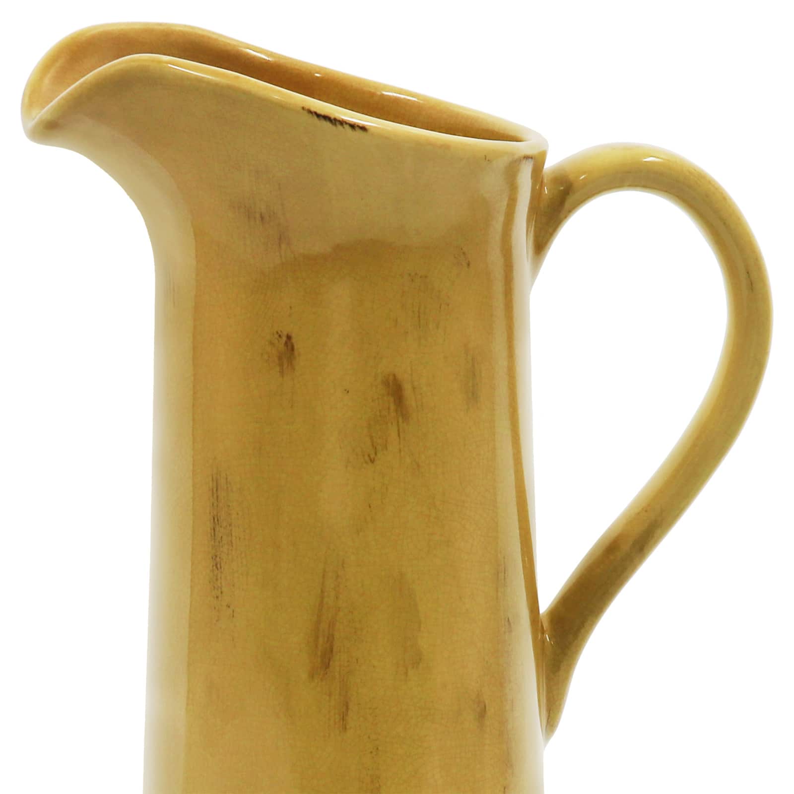 13.5" Yellow Ceramic Vase by Ashland®