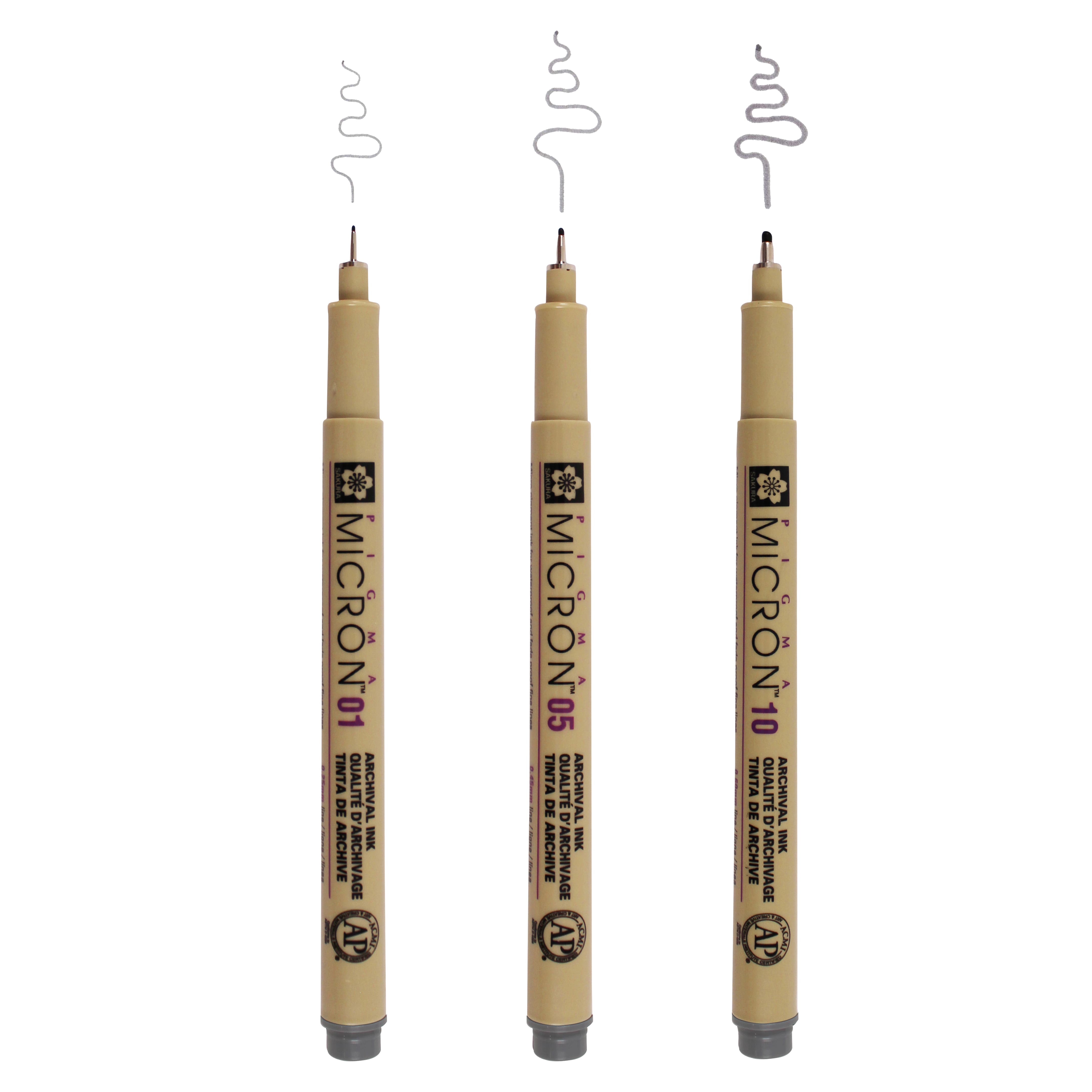 12 Packs: 3 ct. (36 total) Micron® Fine & Bold Line Cool Gray Pens