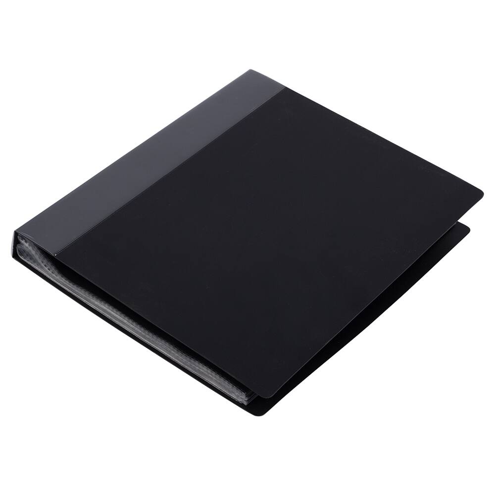 JAM Paper Black Letter Size Display Book 12 Pack of 48 Pages