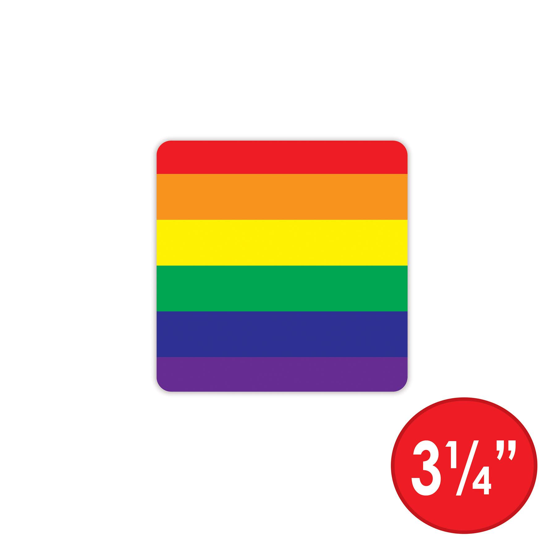 Beistle 3.25" Rainbow Coasters, 24ct.