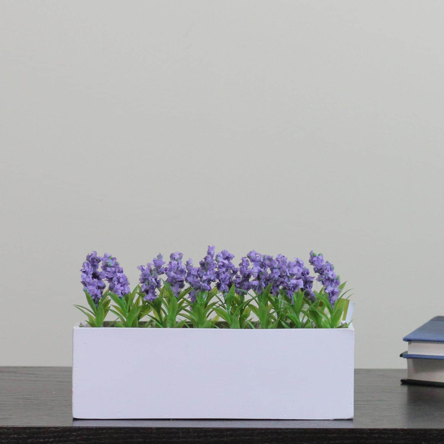 4" Artificial Purple Flowering Lavender Plant Decoration