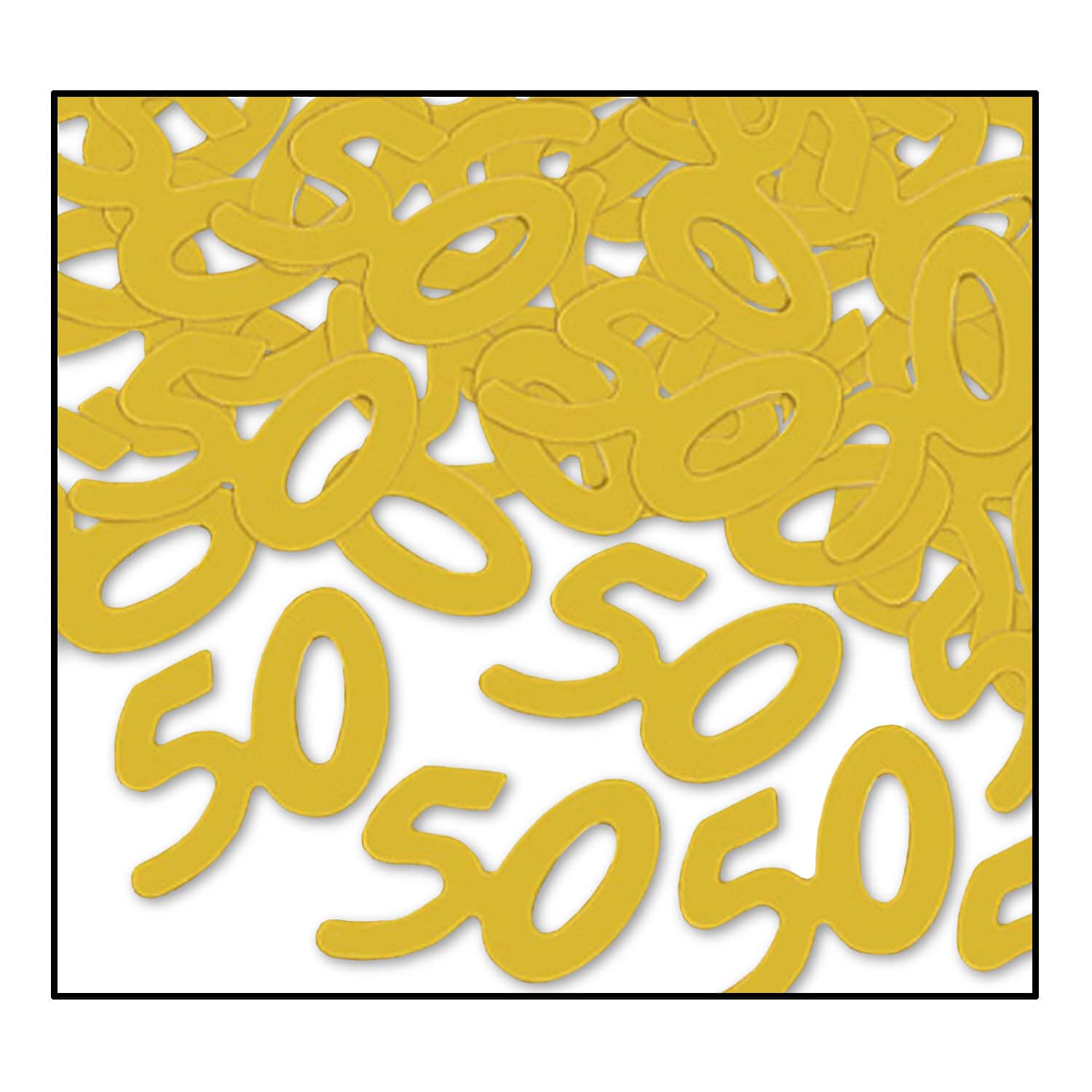Beistle 1/2oz. Gold Fanci-Fetti 50 Silhouettes Packs, 3ct.