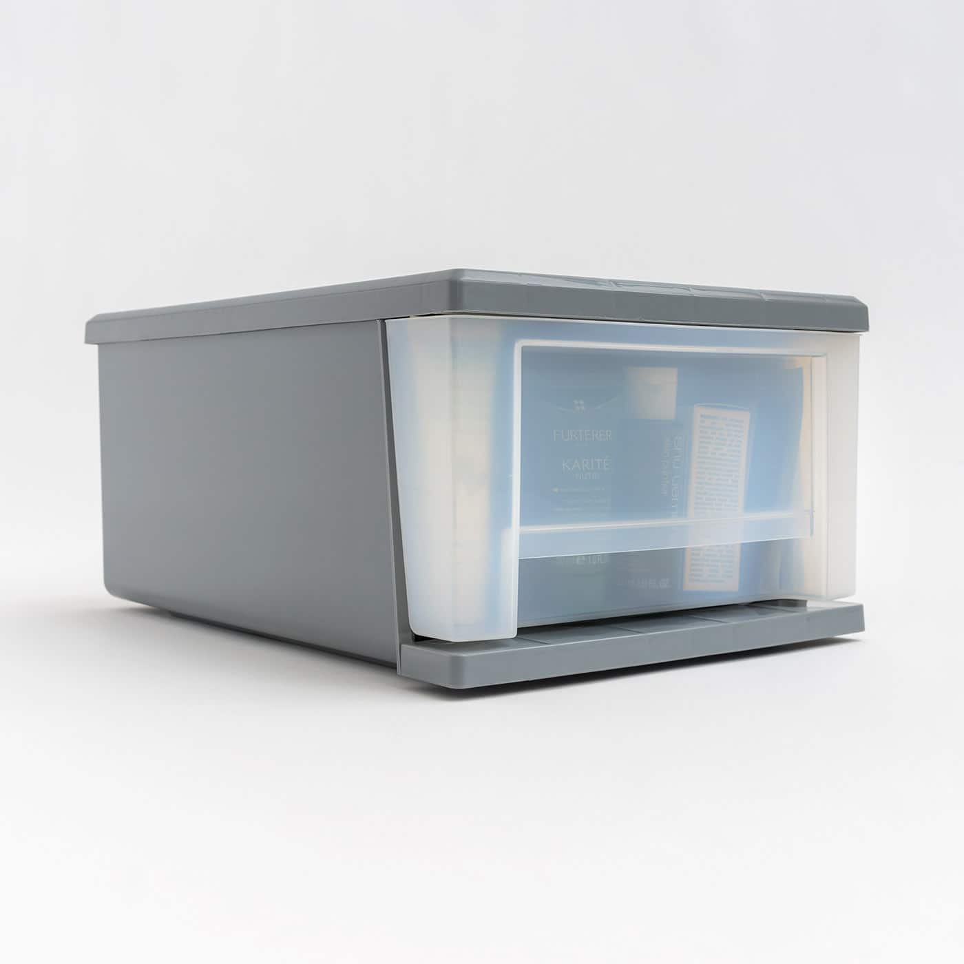 IRIS® 6.5qt. Gray Stackable Storage Drawer