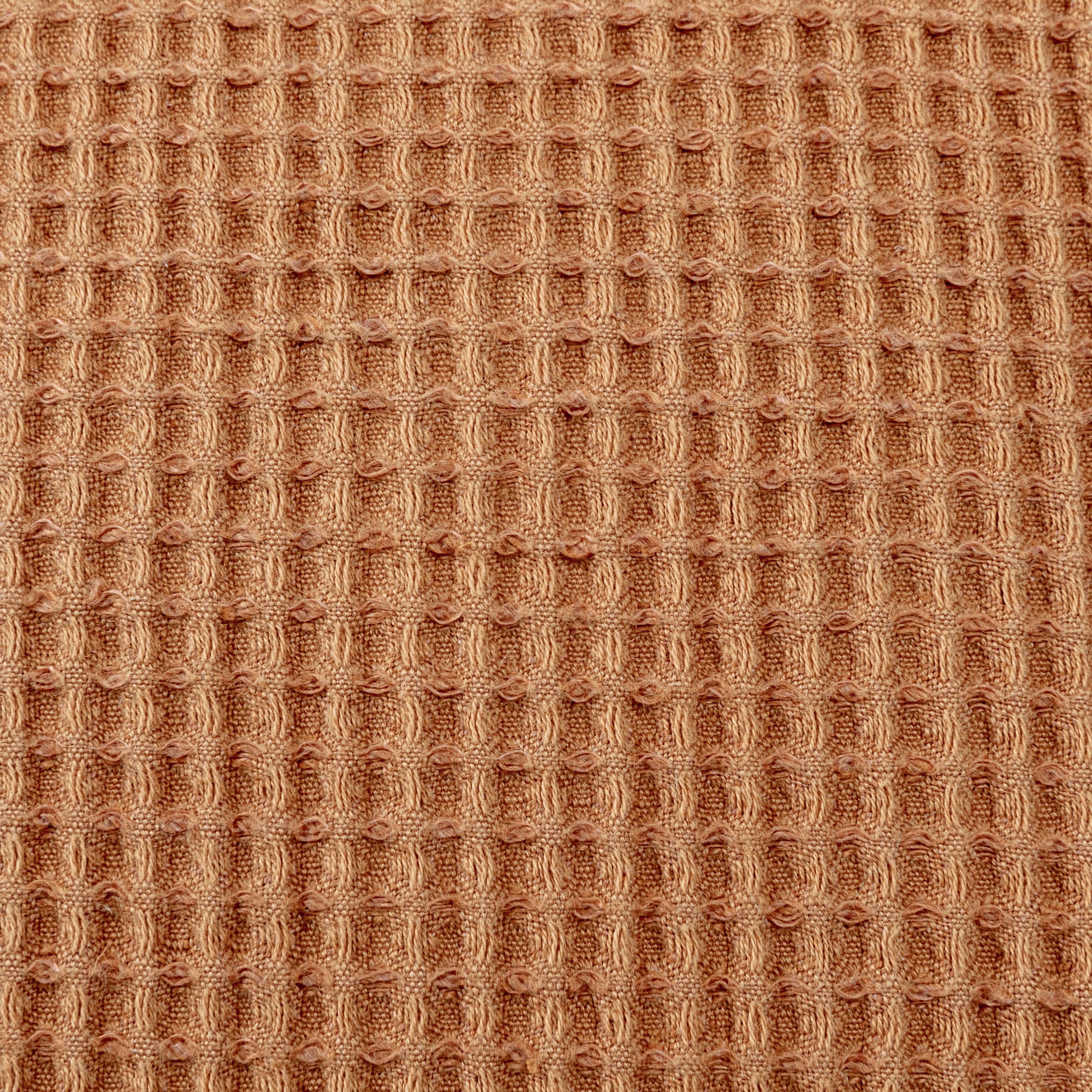 Hello Honey® Terra Cotta Woven Linen & Cotton Waffle Pillow