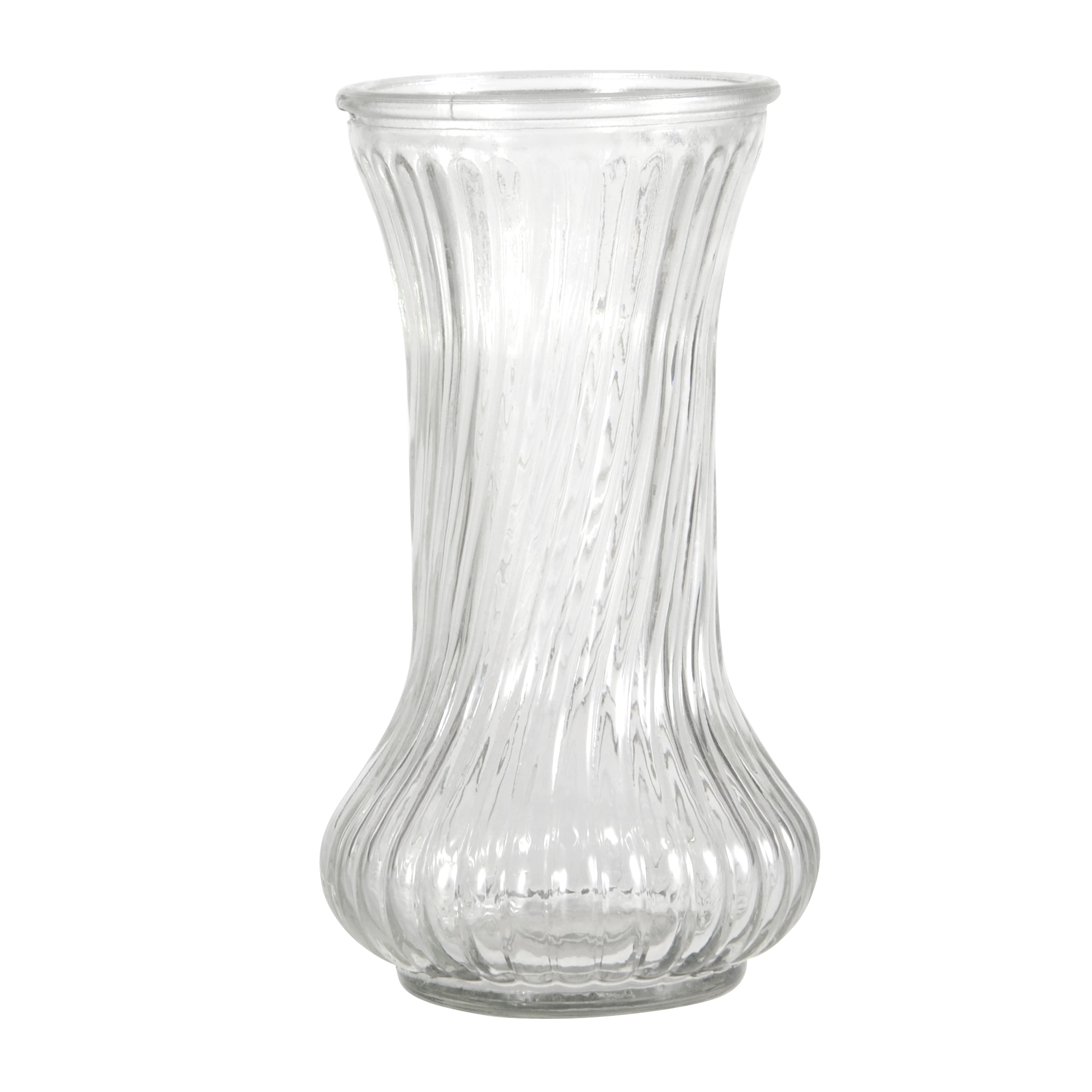 12 Pack: 8.5" Swirled Fluted Glass Vase by Ashland®