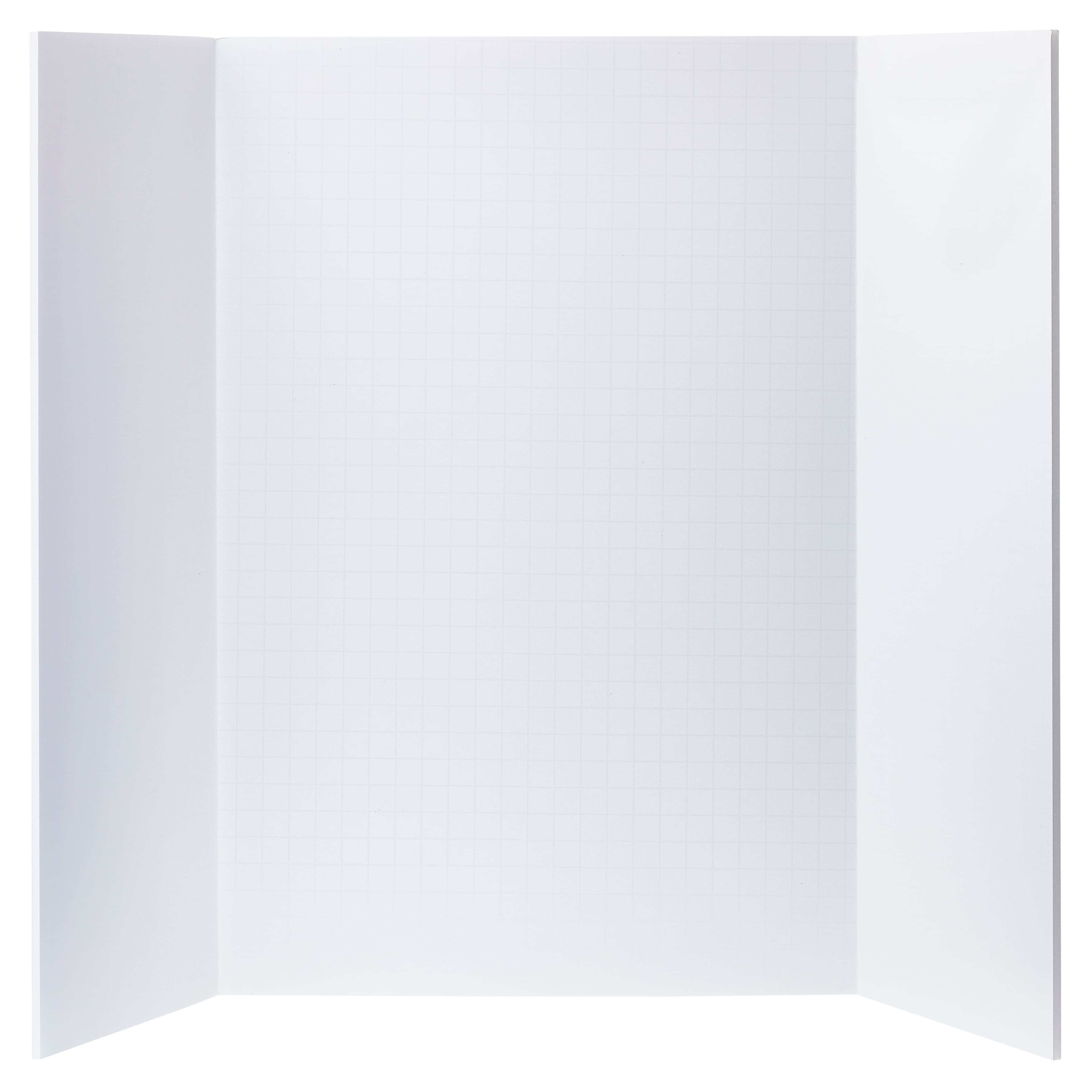 12 Pack: White Guide-Line 18" x 24" Foam Tri-Fold Display Board
