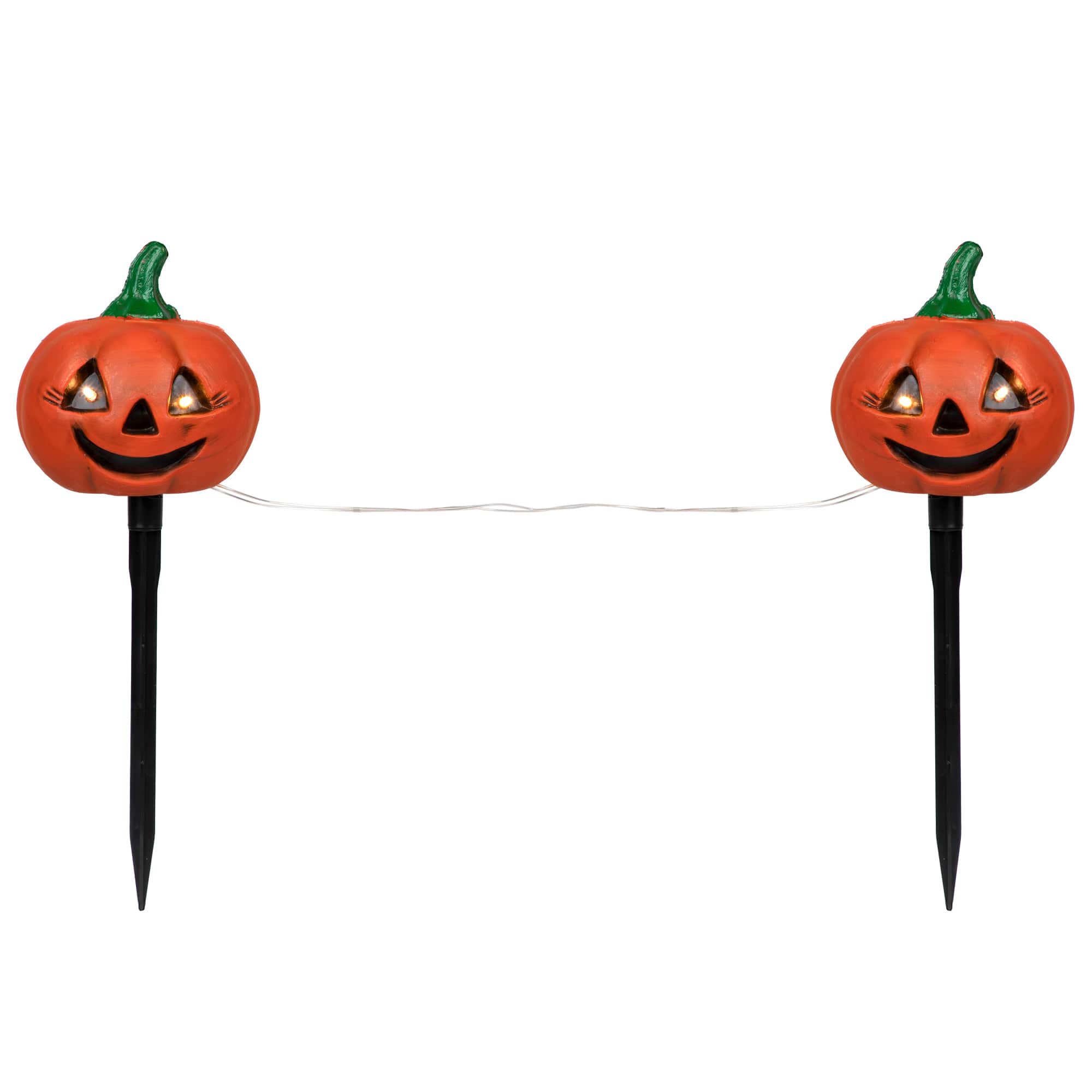 Lighted Jack-o-Lantern Halloween Pathway Markers Set, 3ct.