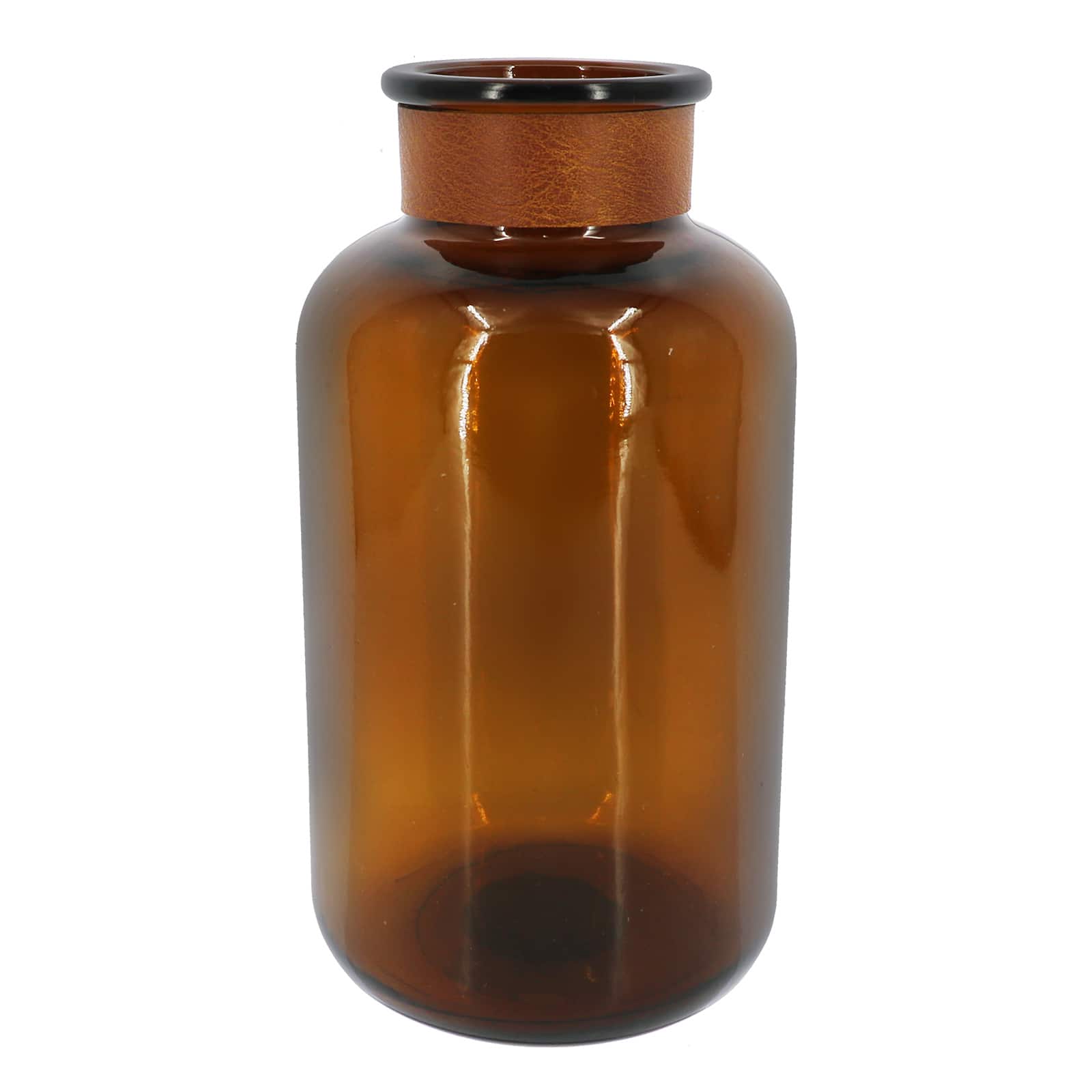 Brown Glass Vase Bottle Tabletop Décor by Ashland®