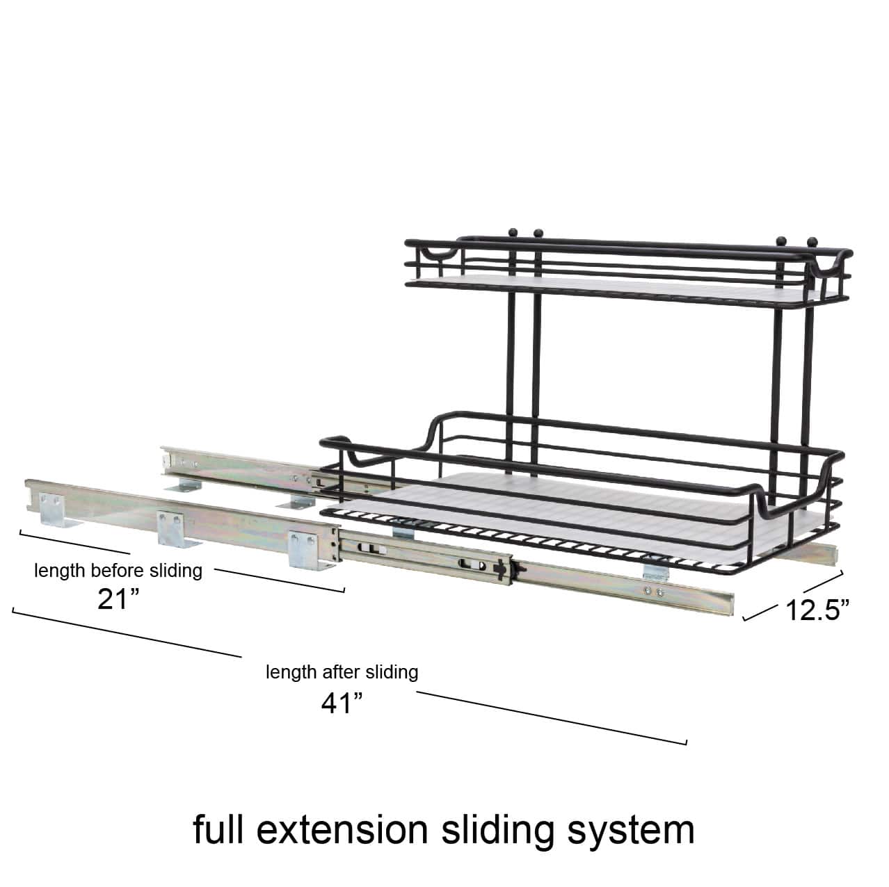 Household Essentials Glidez 2-Tier Cabinet Organizer