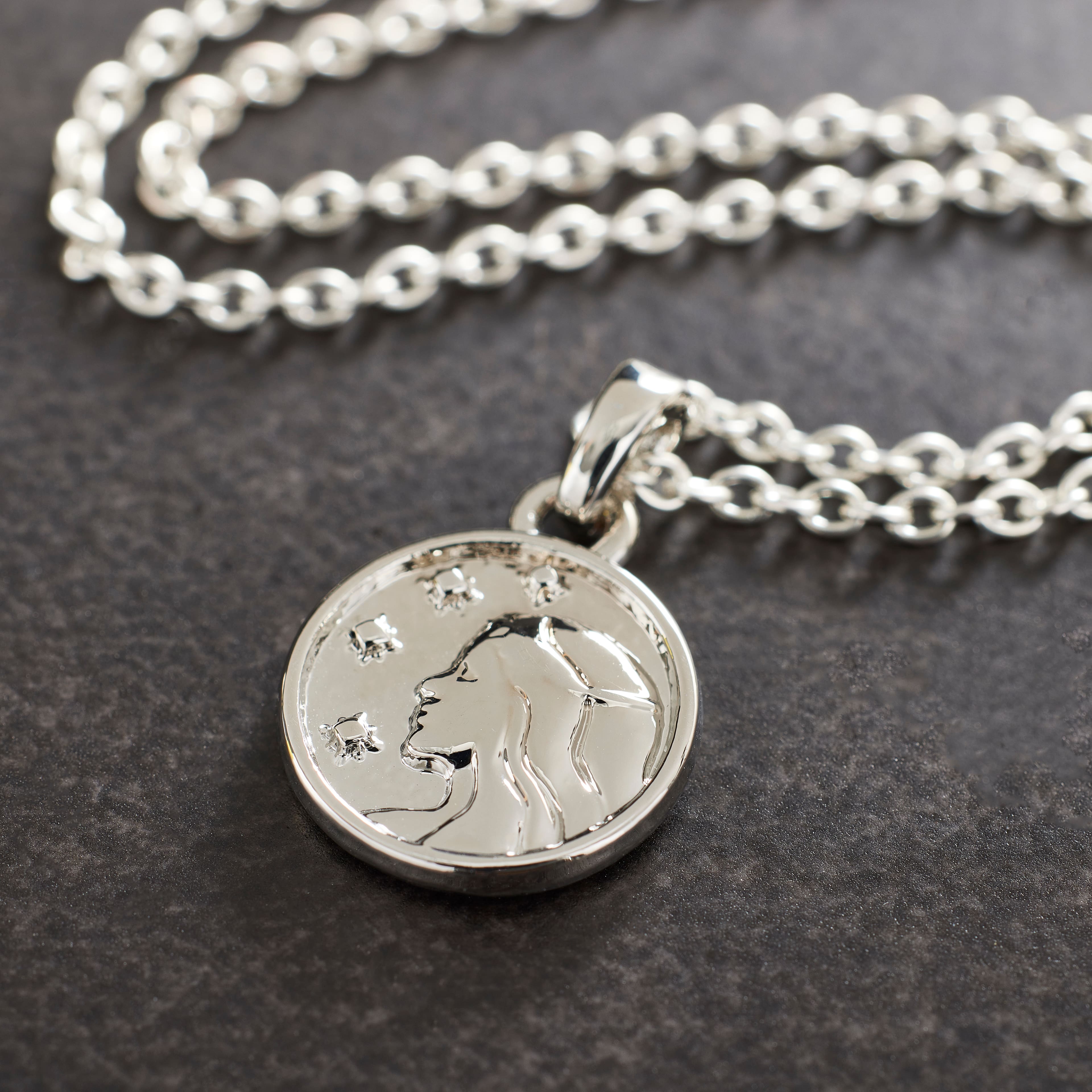 12 Pack: Metal Zodiac Coin Charm by Bead Landing™