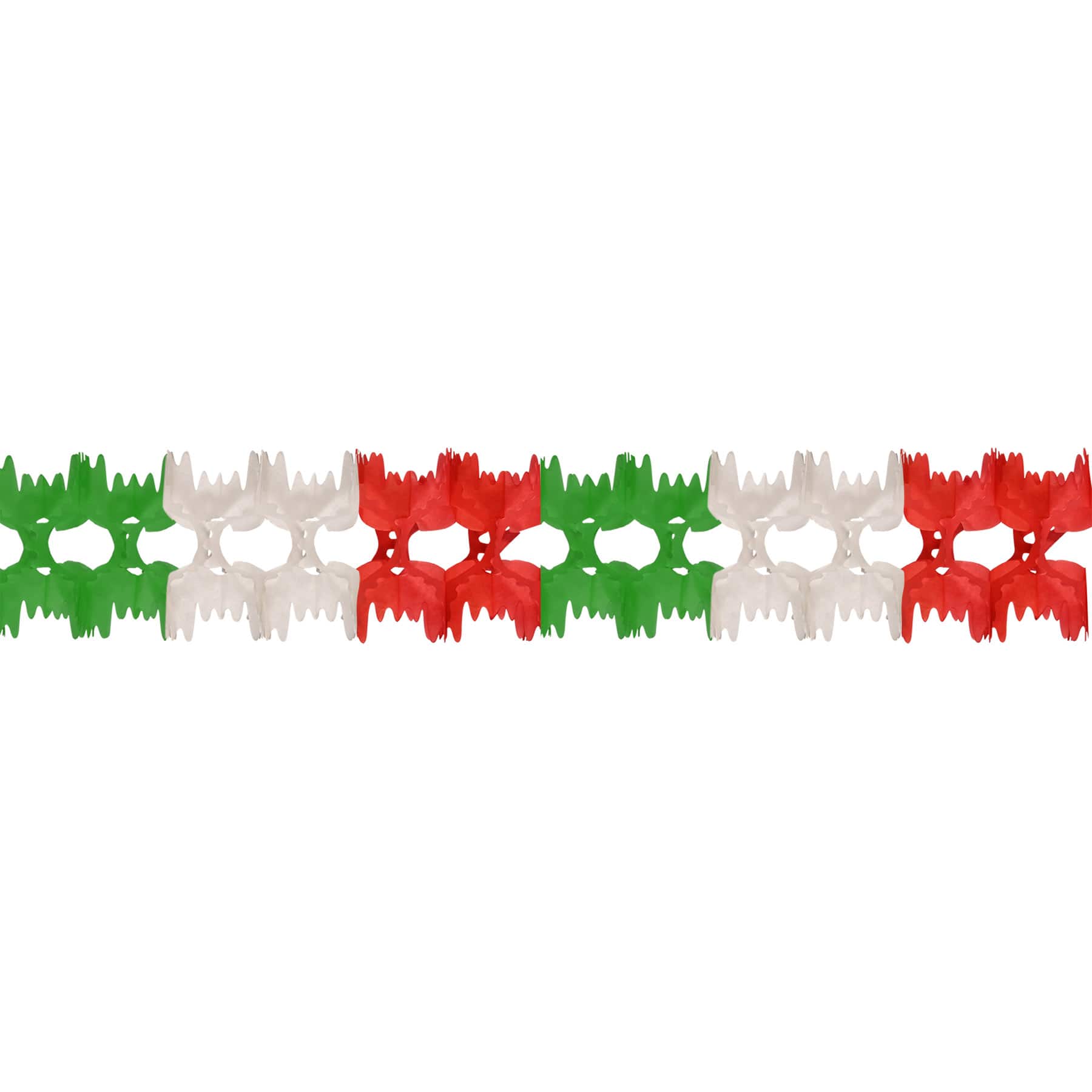 Beistle 14.5ft. Red, White & Green Pageant Garlands, 2ct.