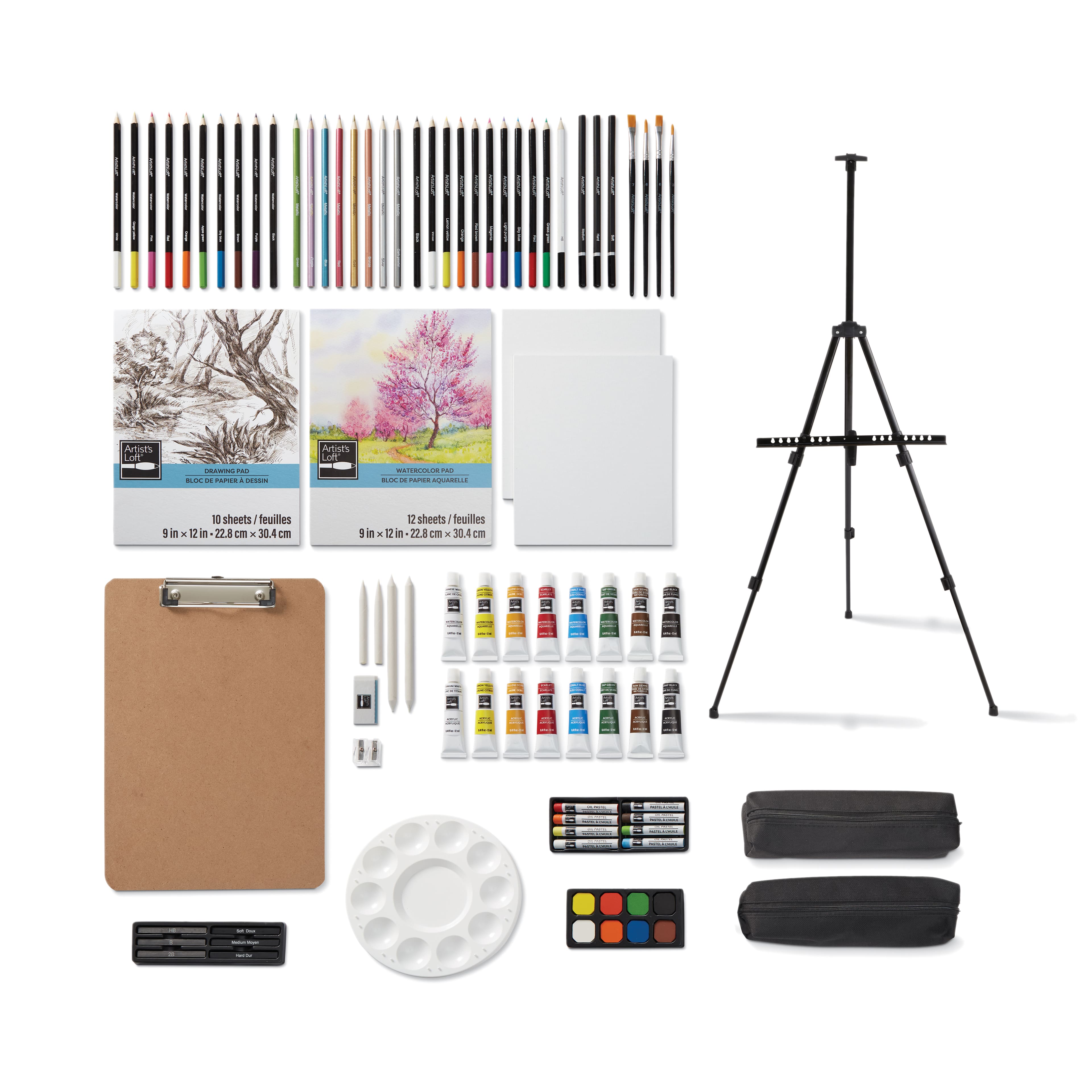 6 Pack: Mixed Media Studio Easel Art Set by Artist's Loft™