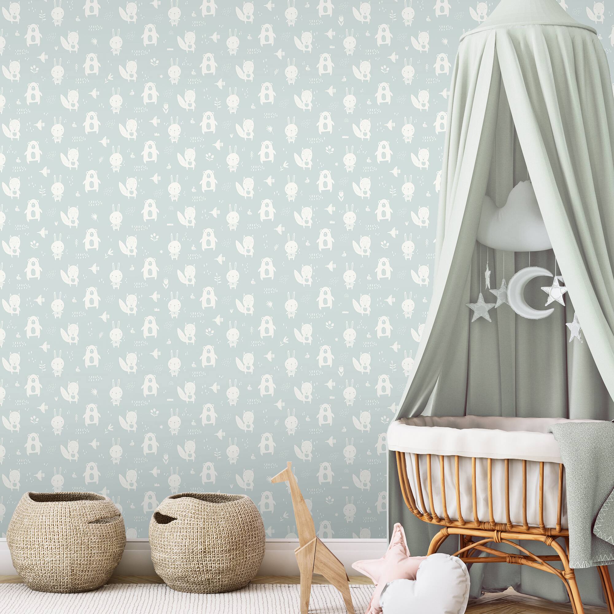 Designs Direct Little Animal Friends Wallpaper