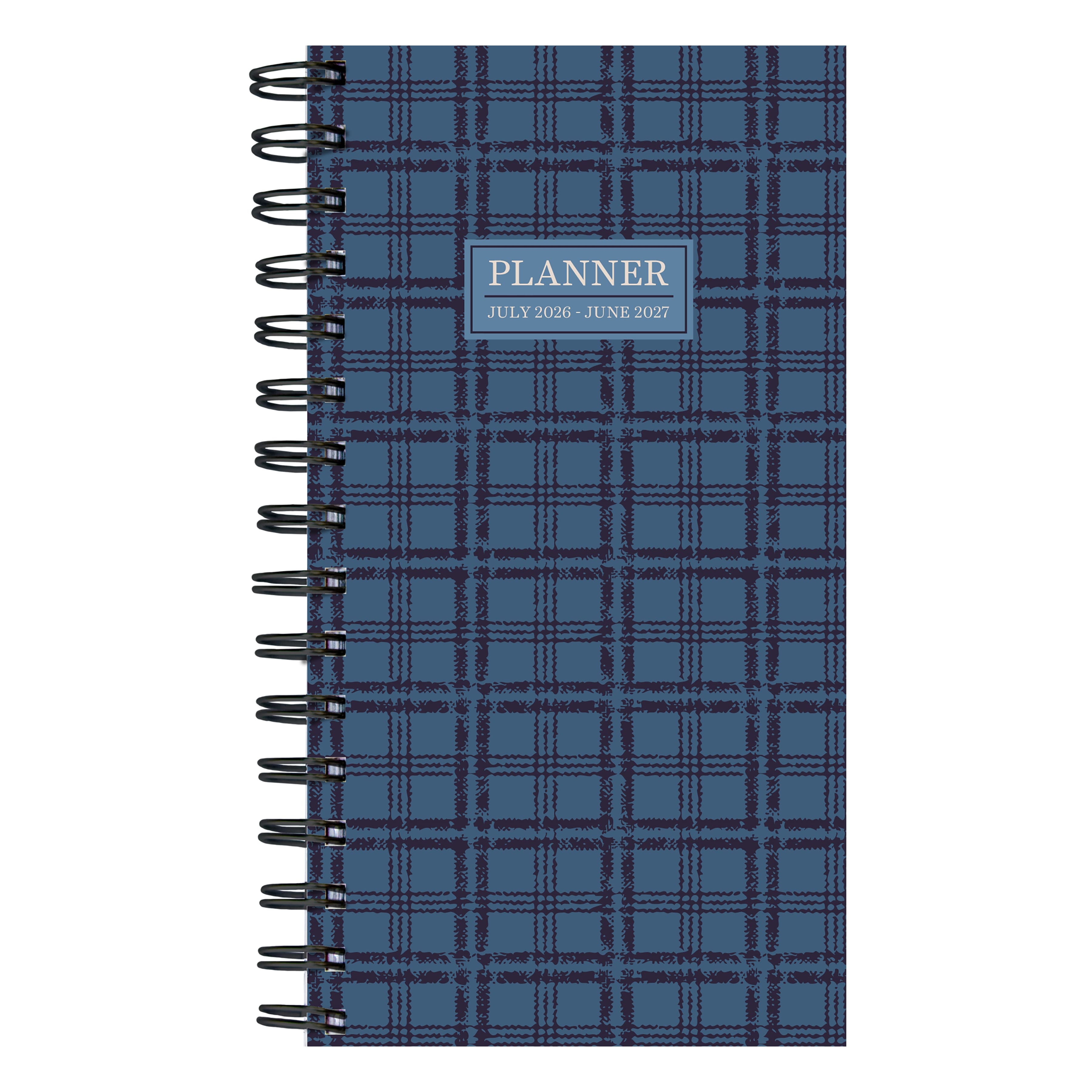 TF Publishing Small 2026-27 Royal Plaid Weekly Monthly Planner