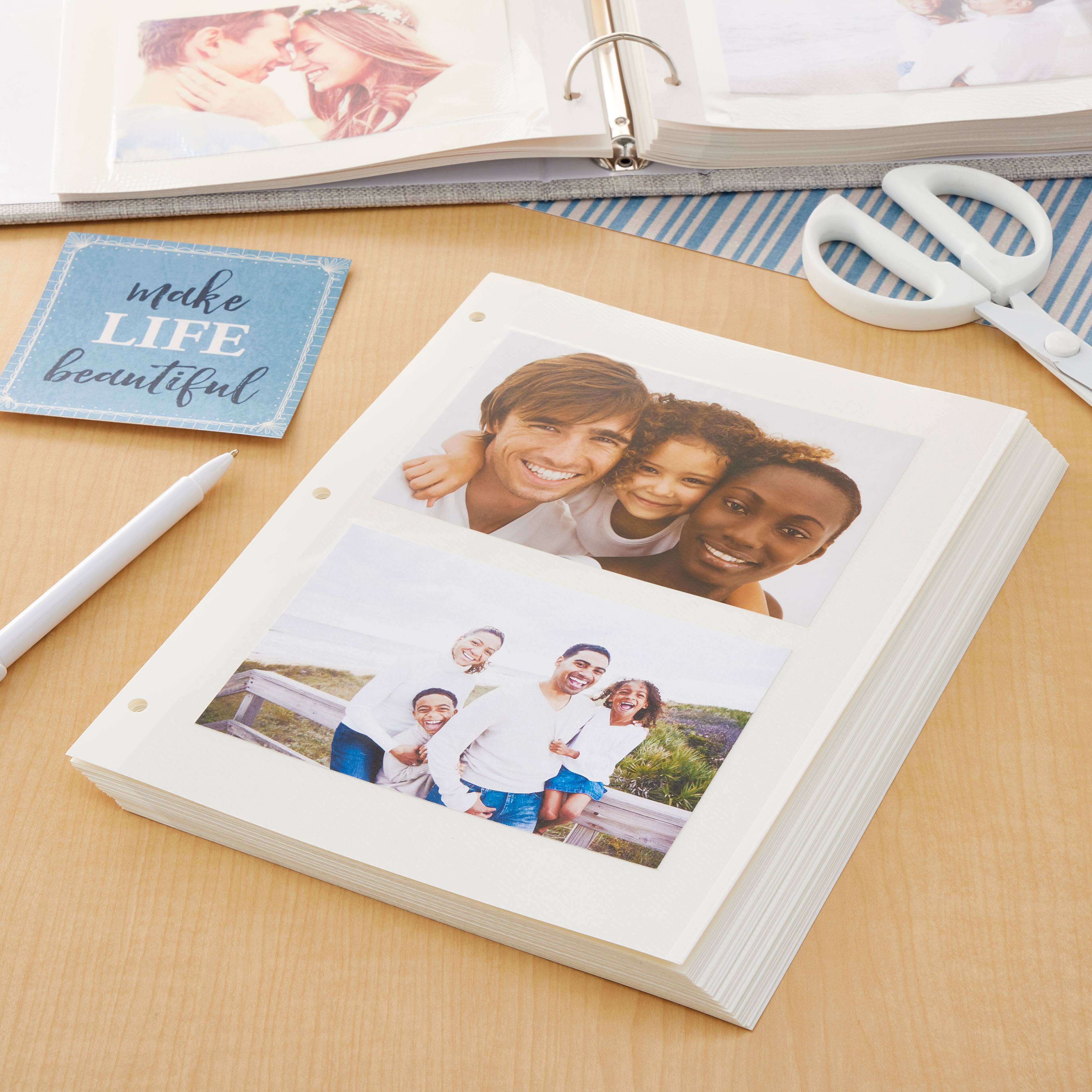 8" x 10.5" White Photo Album Refills by Recollections®