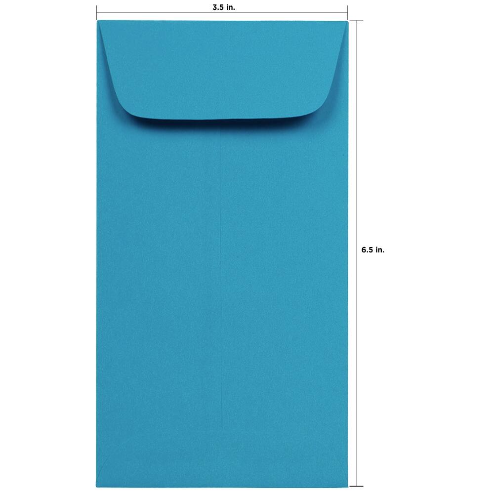 JAM Paper 3.5" x 6.5" Assorted Coin Business Envelopes, 150ct.