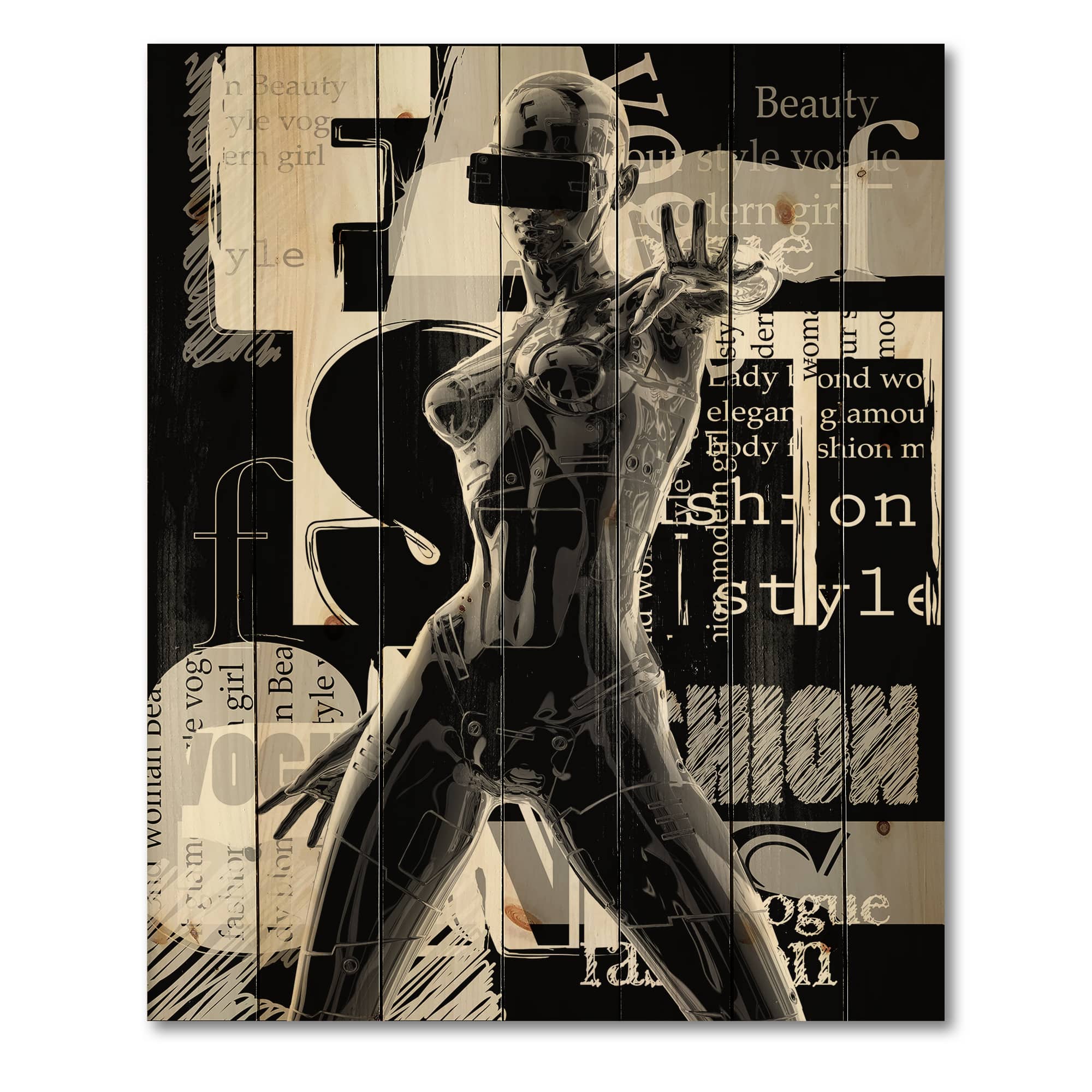 Designart - Monochrome Cyborg Body II